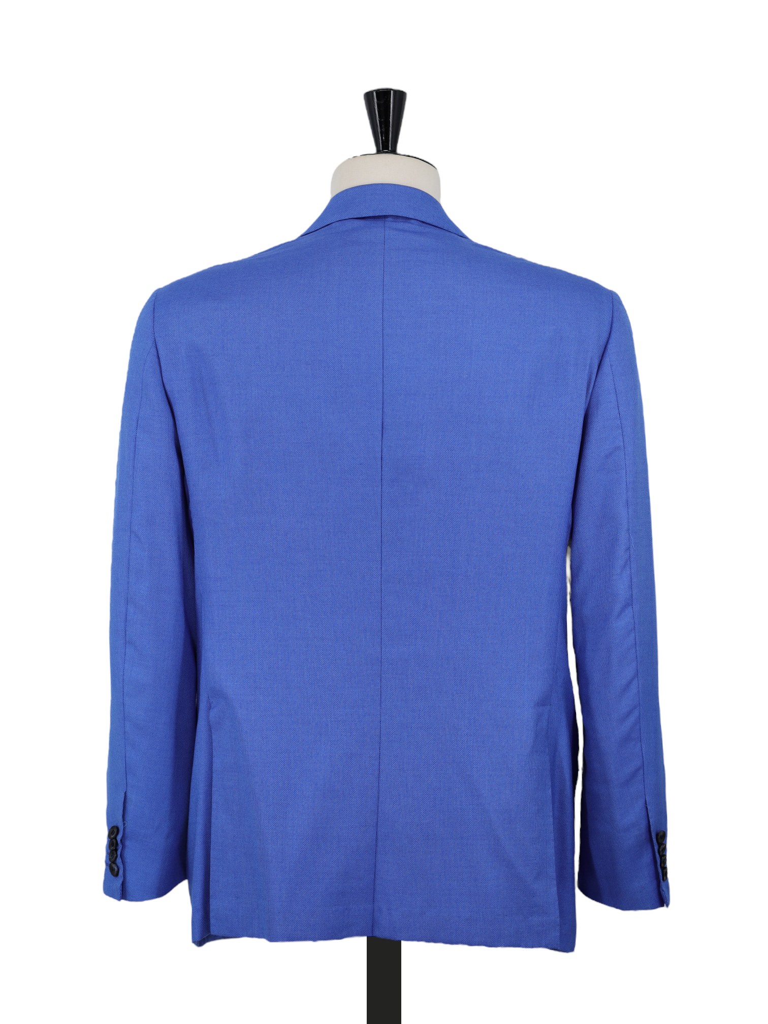 Kiton Cobalt Blue Cashmere & Silk Micro-Pattern Jacket