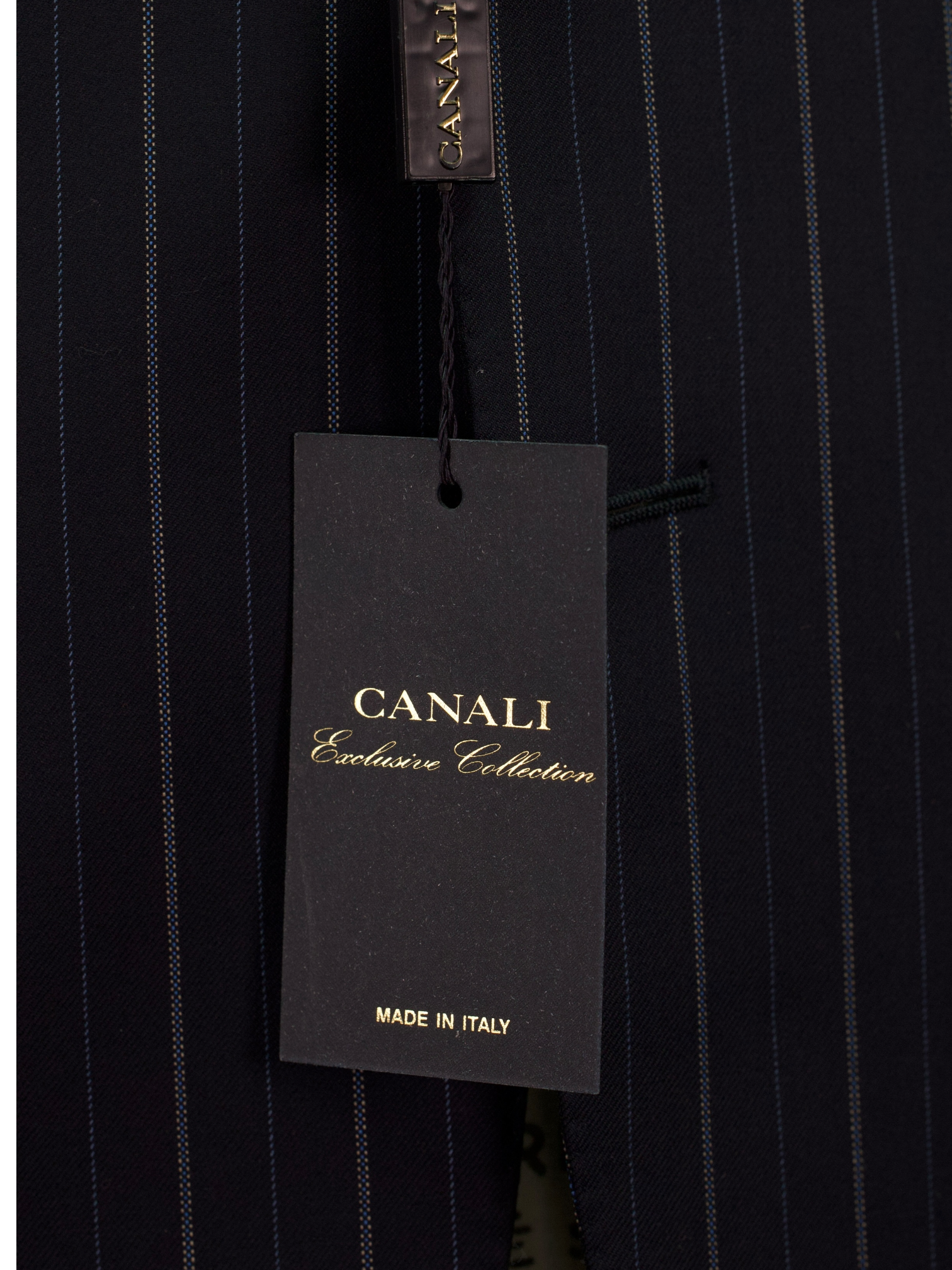 Canali Navy & Light Blue Super 150's "Exclusive Collection" Multi-Pinstripe Suit