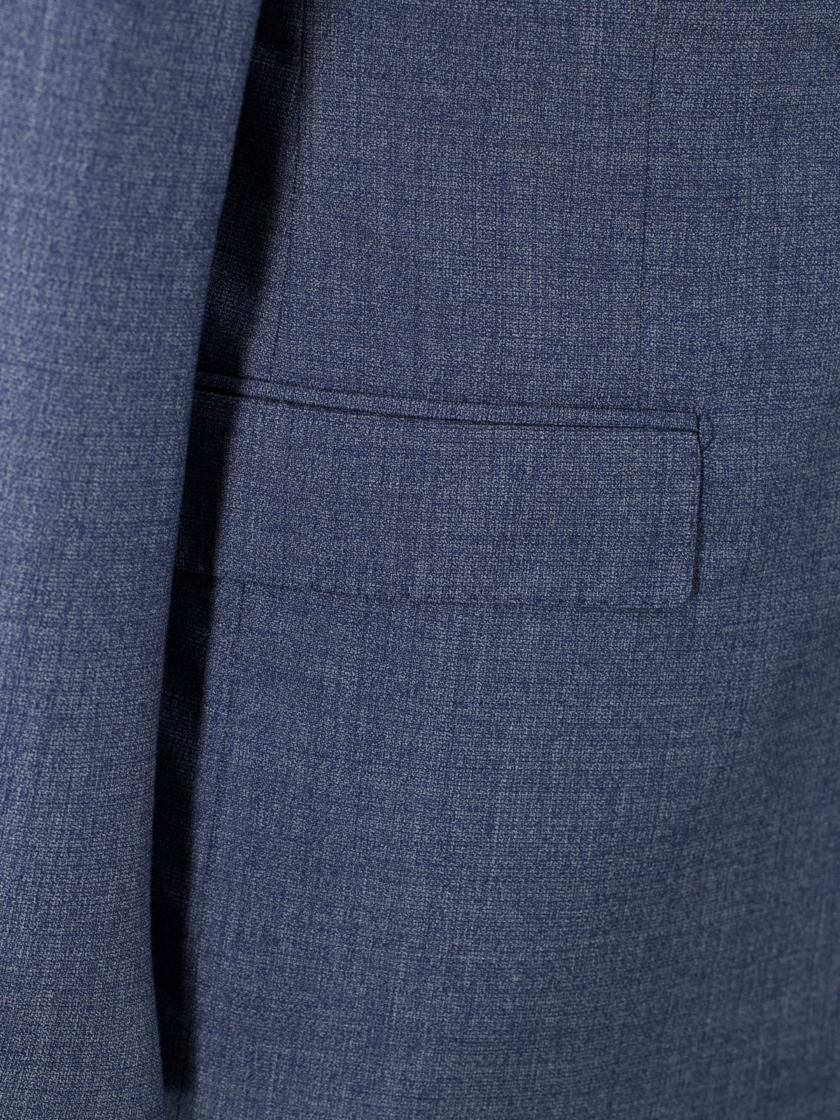 Corneliani Steel Blue Wool Micro-Pattern Suit