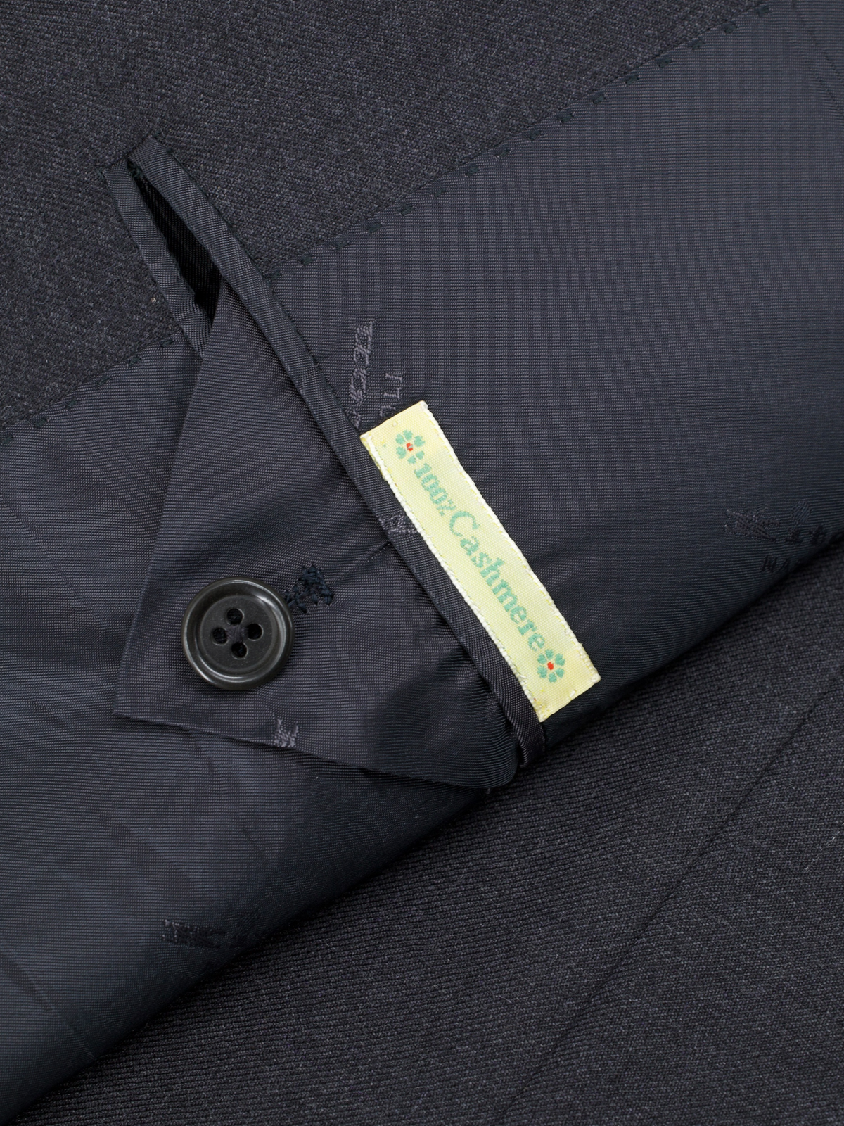 Kiton Charcoal Pure Lightweight-Cashmere Twill Suit