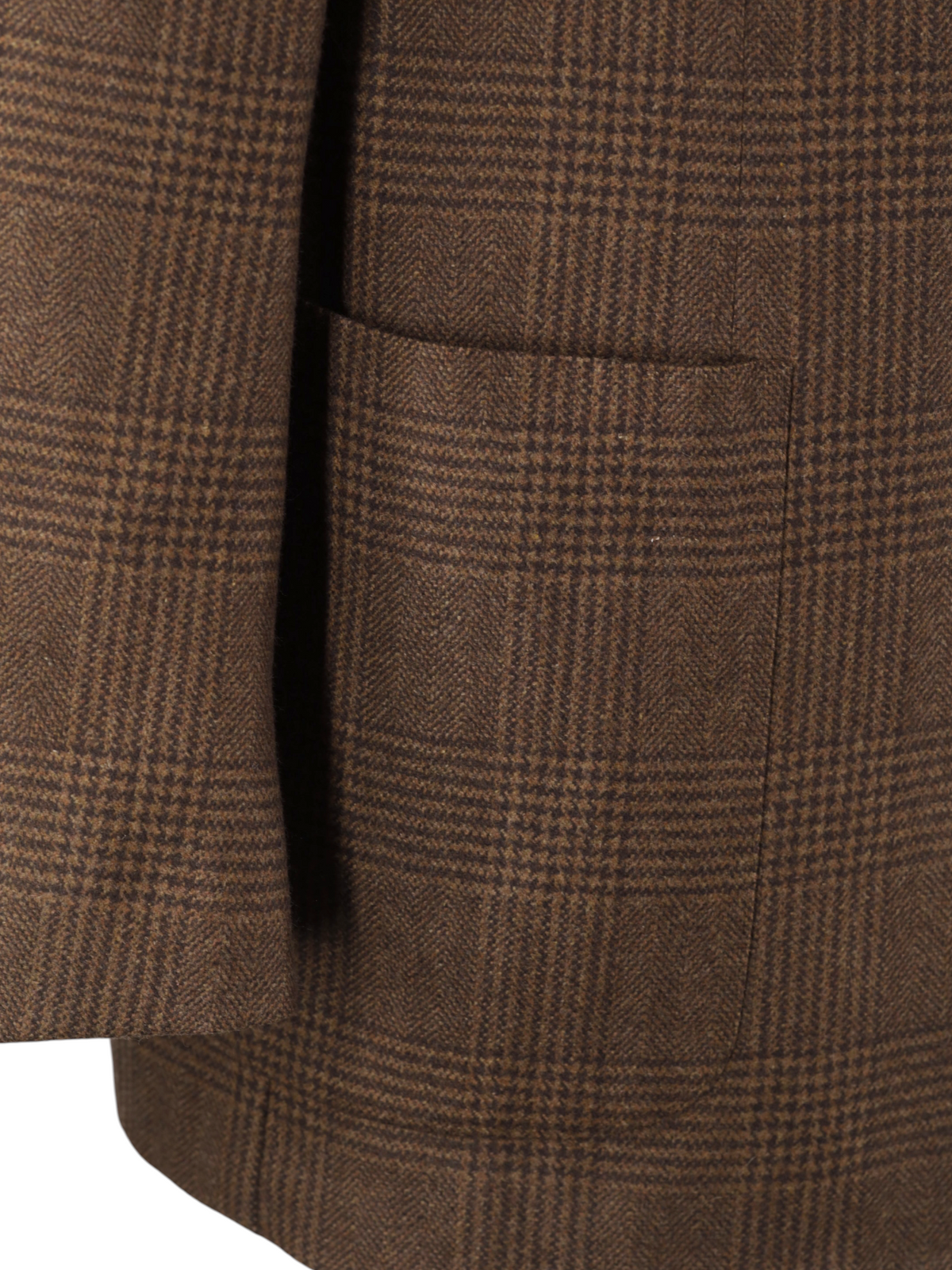 Kiton Brown Pure Plushy-Cashmere Prince of Wales Winter Suit
