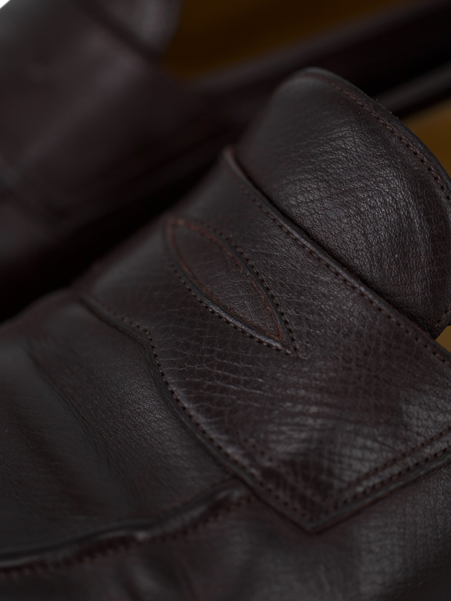 Edward Green Dark Brown Utah Leather Piccadilly Penny Loafer