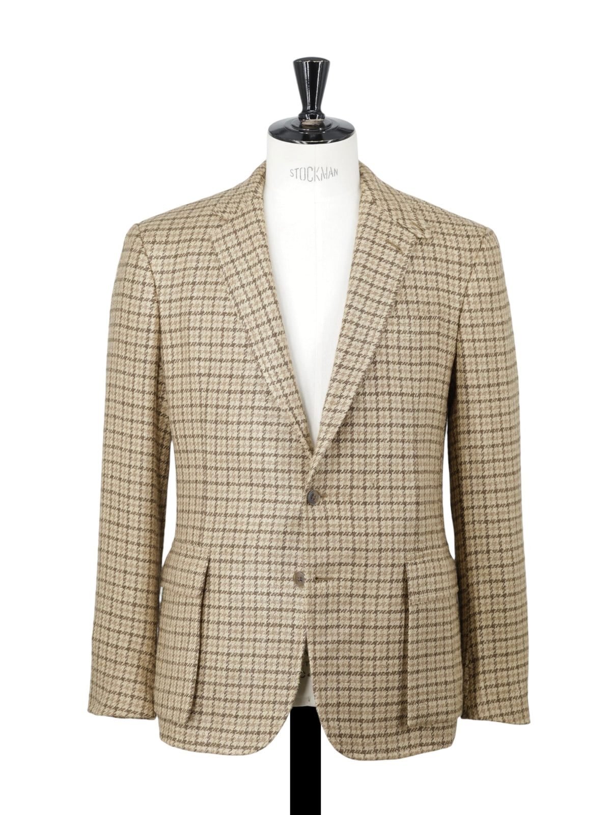 Ralph Lauren Purple Label Silk, Linen & Cashmere Gun Check Hacking Jacket