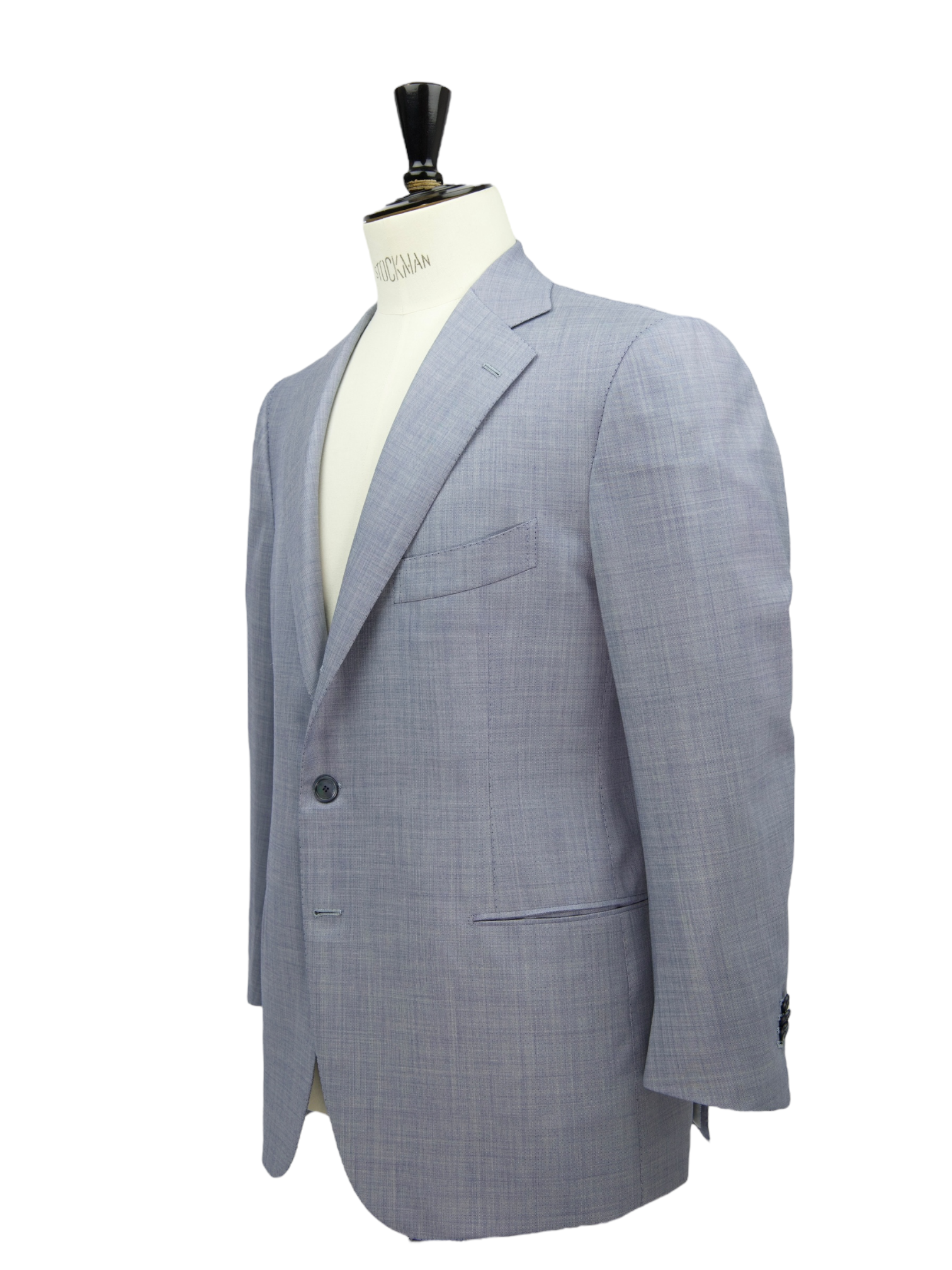 Cesare Attolini Slate Blue Super 150's & Cashmere Sharkskin Suit