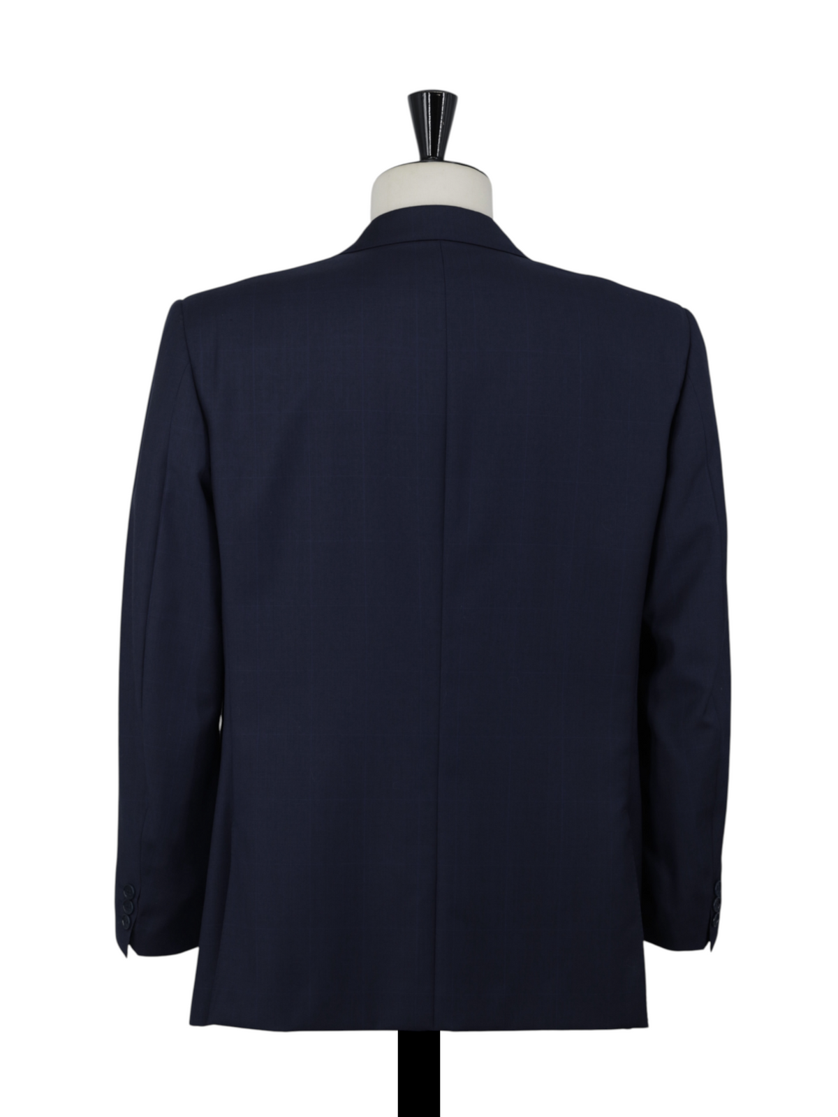 Canali Navy Fine-Wool Shadow-Check Vintage Milanese-Style Suit