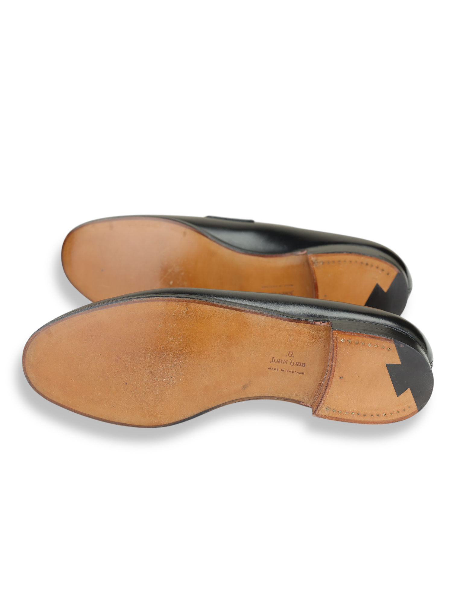 John Lobb Black Campus Leather EE-Last Penny Loafer