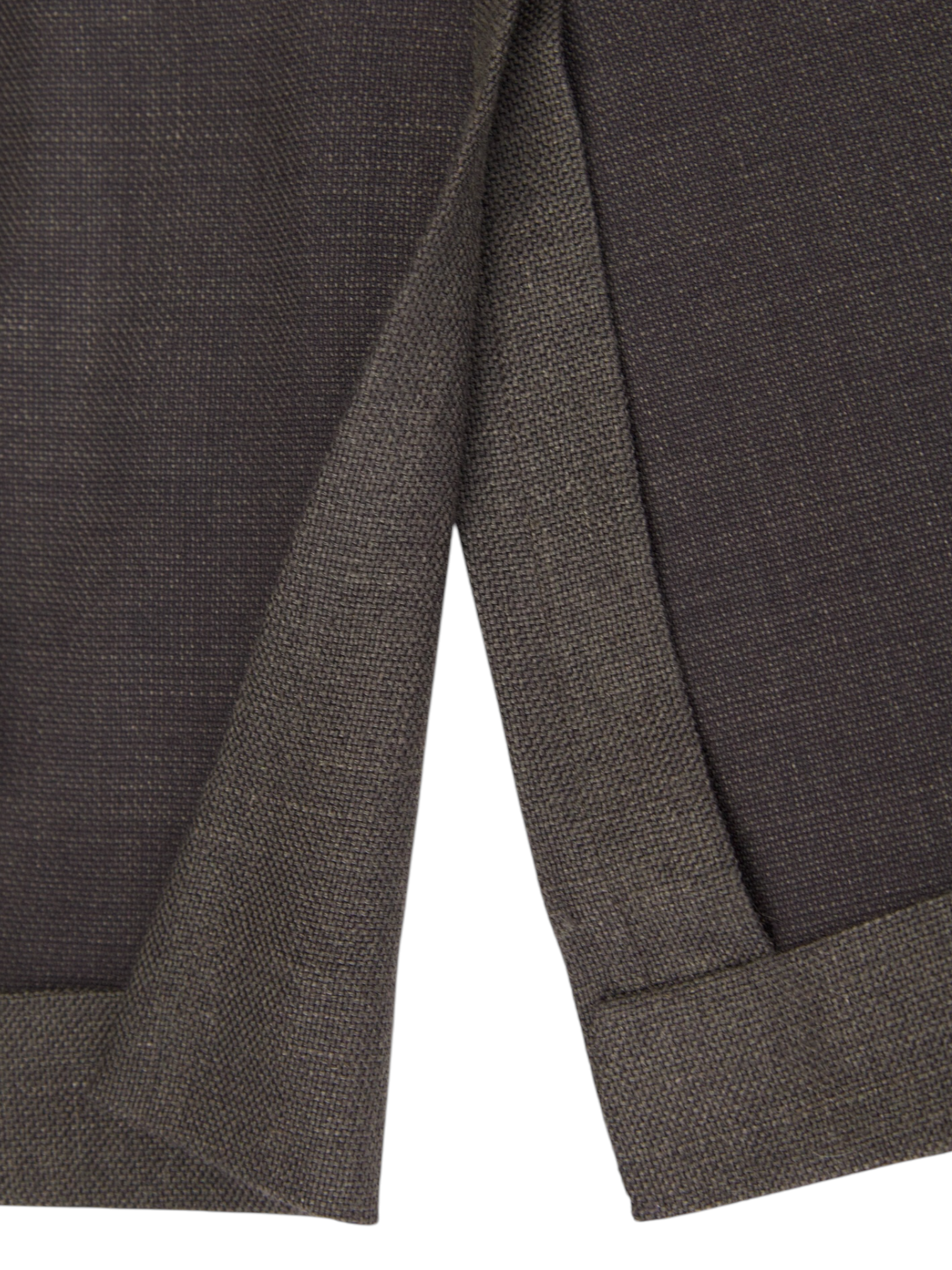 Isaia Dark Brown Wool, Silk & Linen Hopsack Jacket