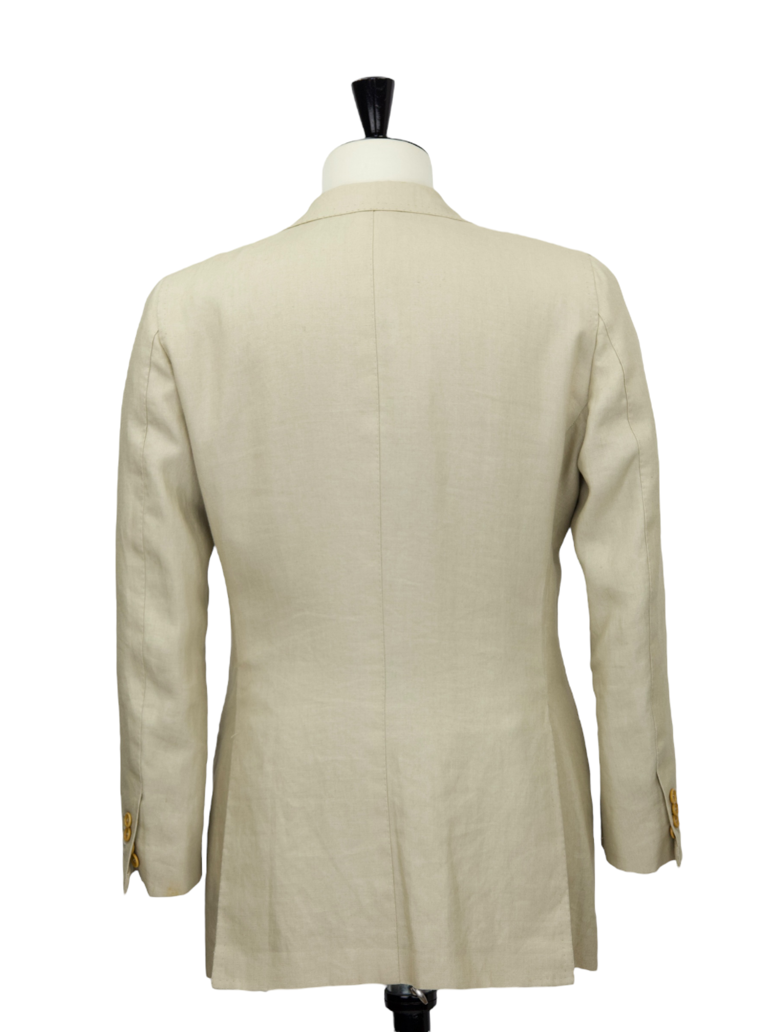 Luigi Borrelli Khaki Pure Linen Panama-Weave Summer Suit