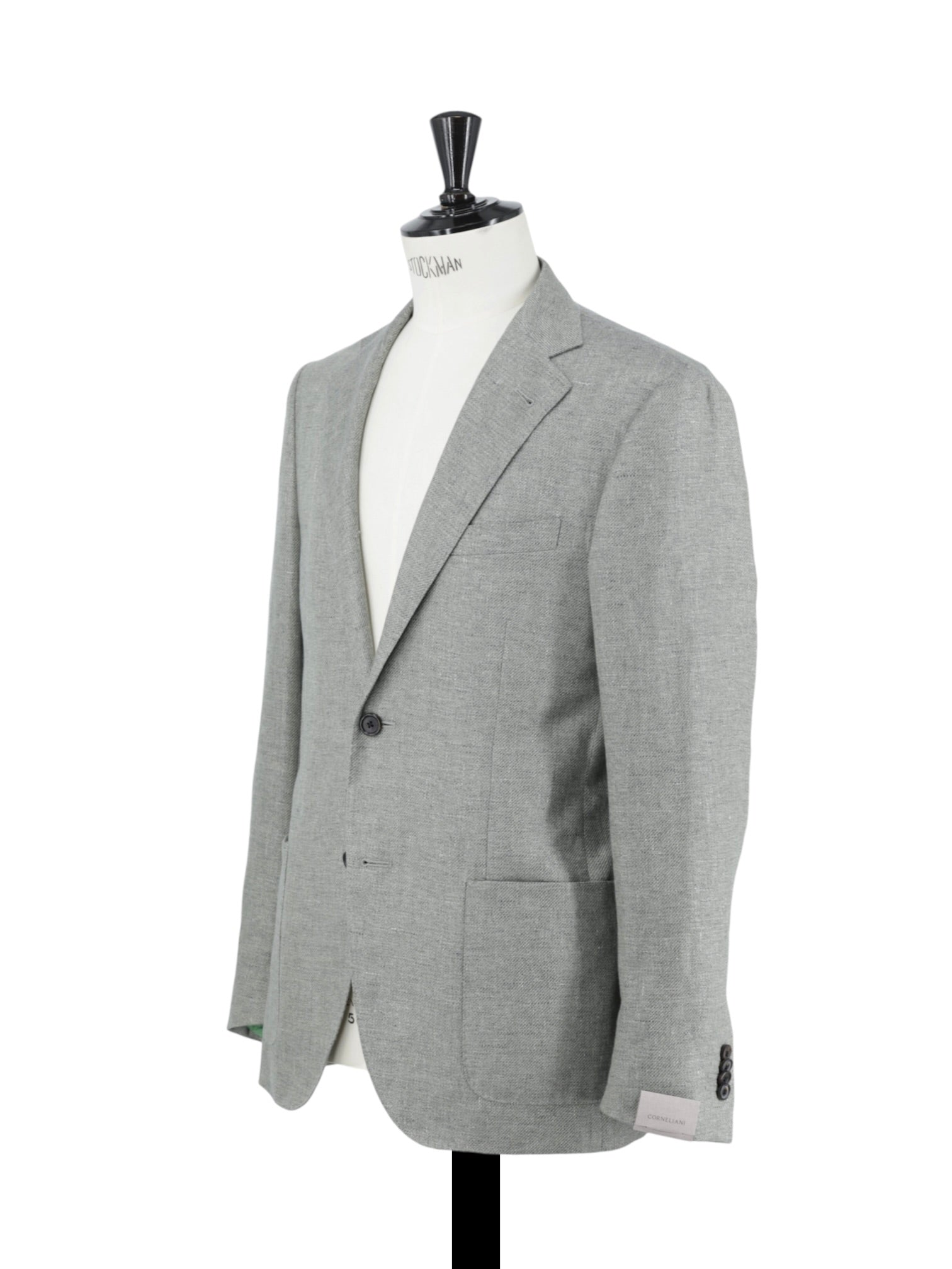 Corneliani Sage Green Linen & Lyocell Twill Summer Jacket