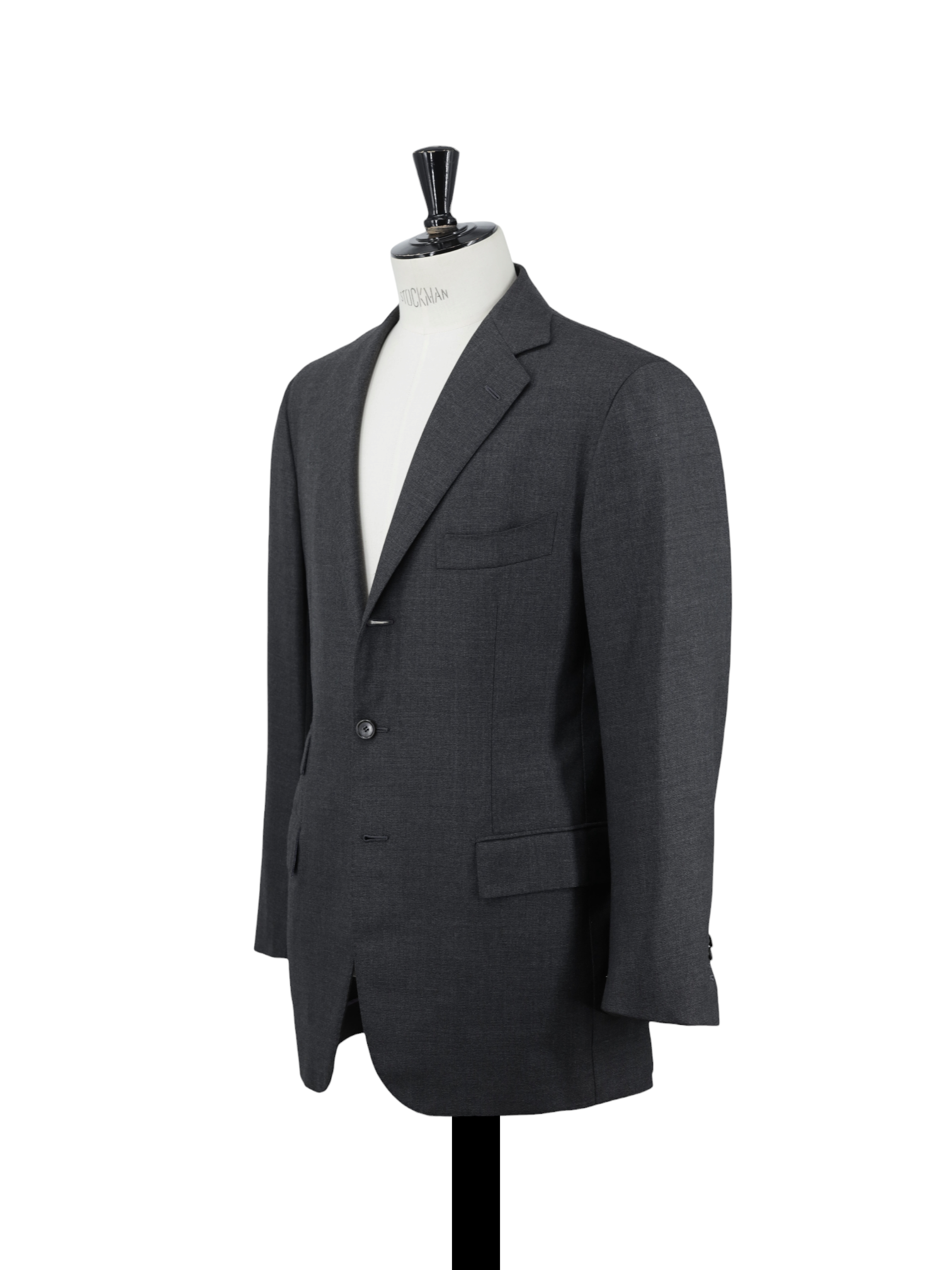 Cesare Attolini Dark Grey Lightly-Brushed High-Twist Wool Suit