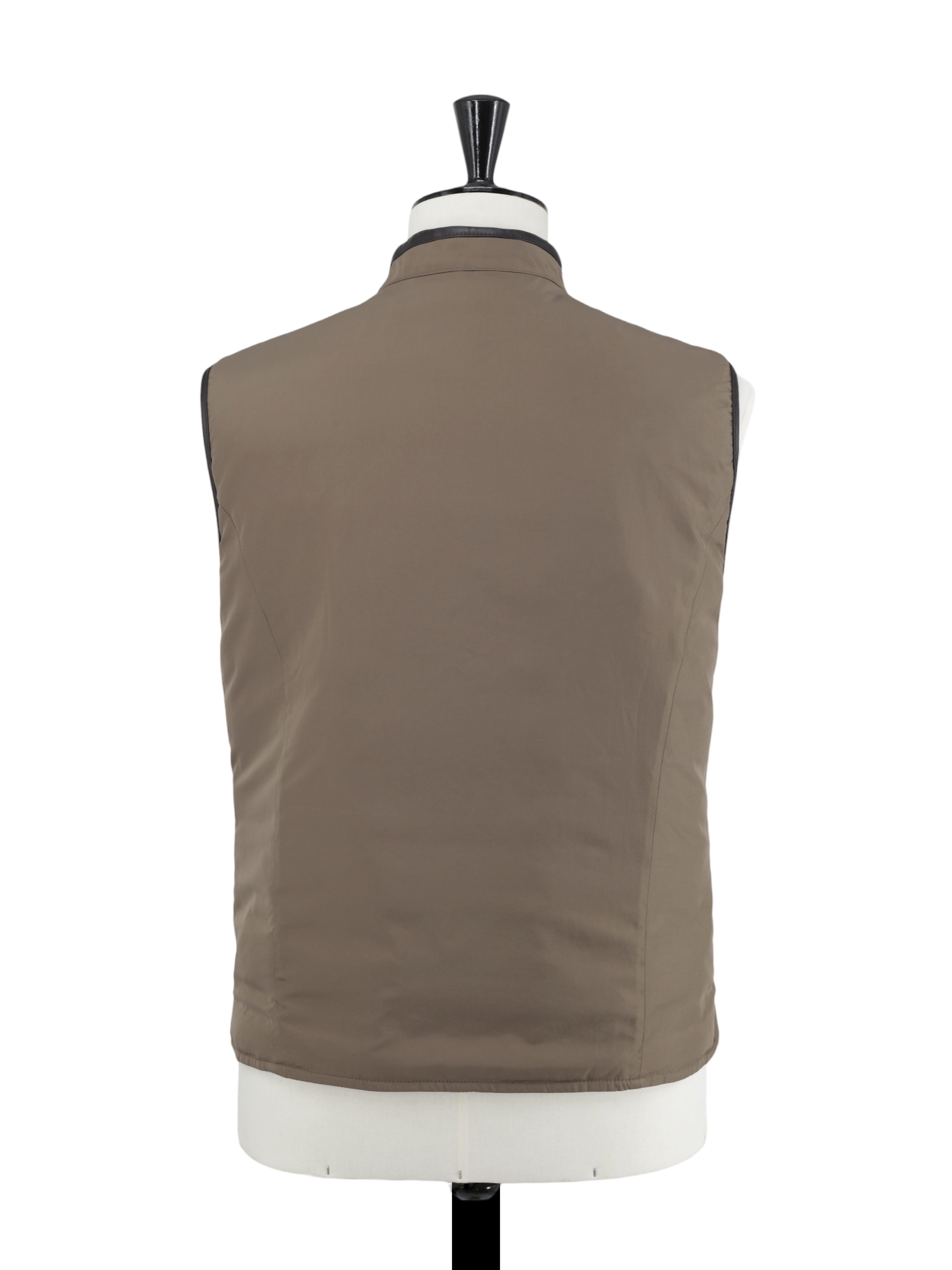 Corneliani Light Brown Reversible Silk & Softshell Bodywarmer Vest