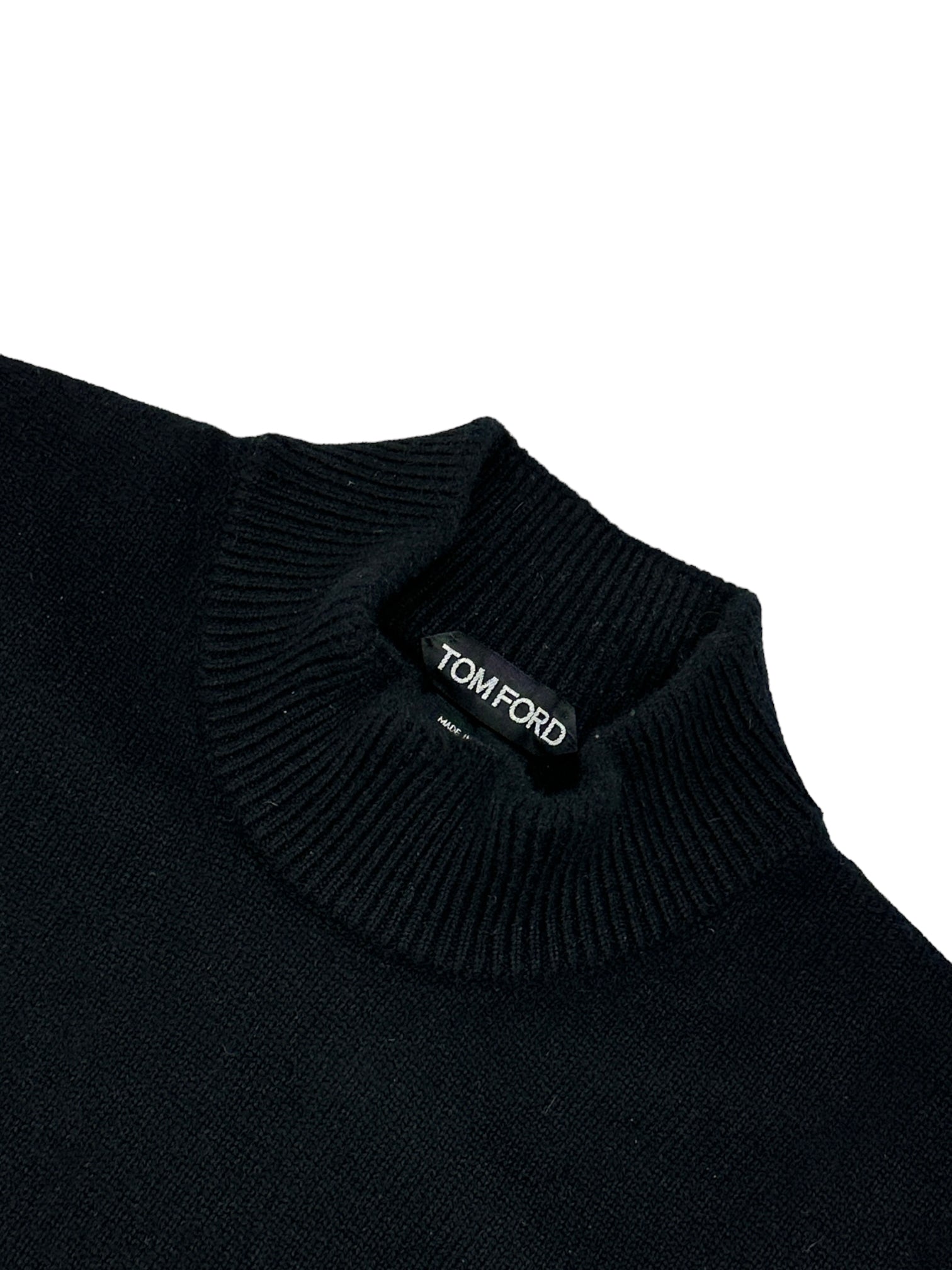 Tom Ford Black Cashmere Mock Neck