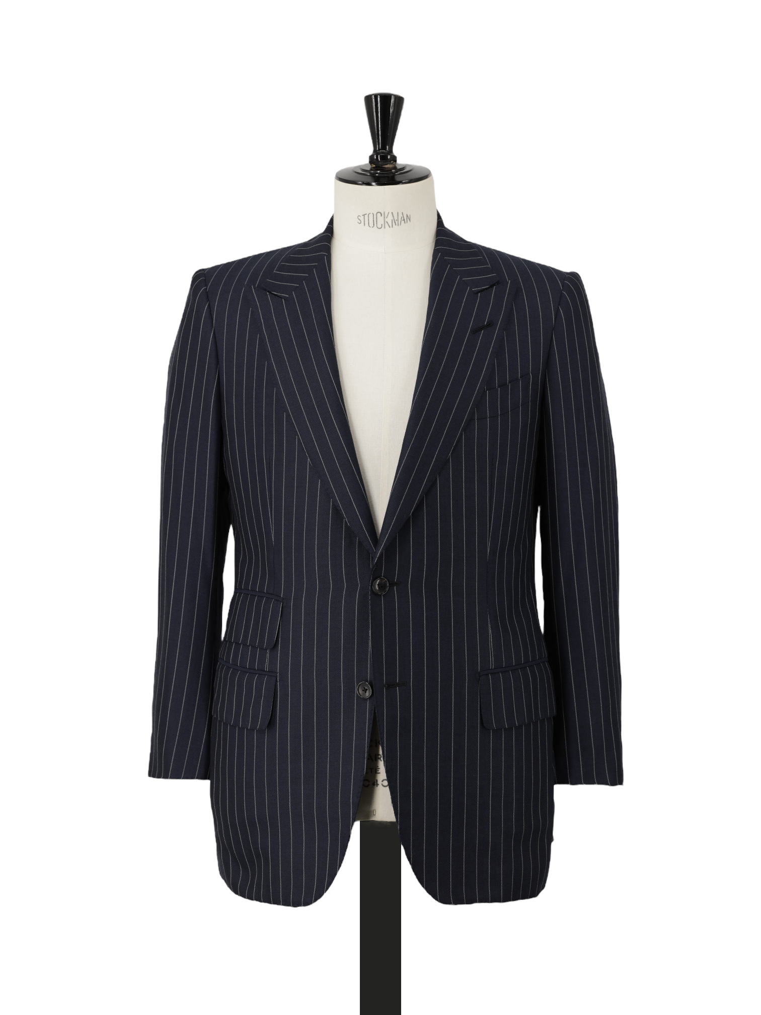 Tom Ford Navy Silk & Wool Chalkstripe Windsor Suit
