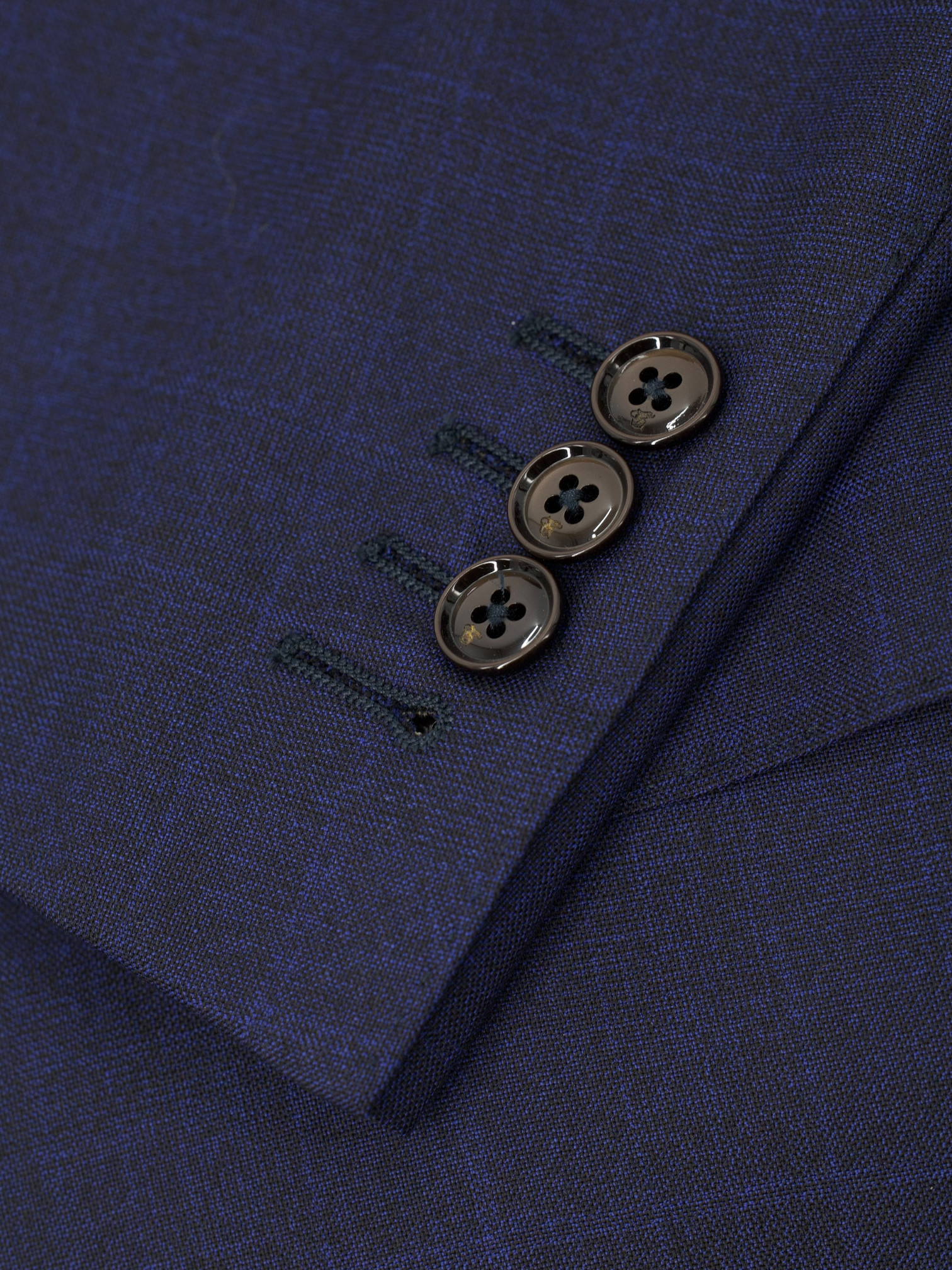 Canali Navy & Royal Blue Super 160's Shadow-Check Suit