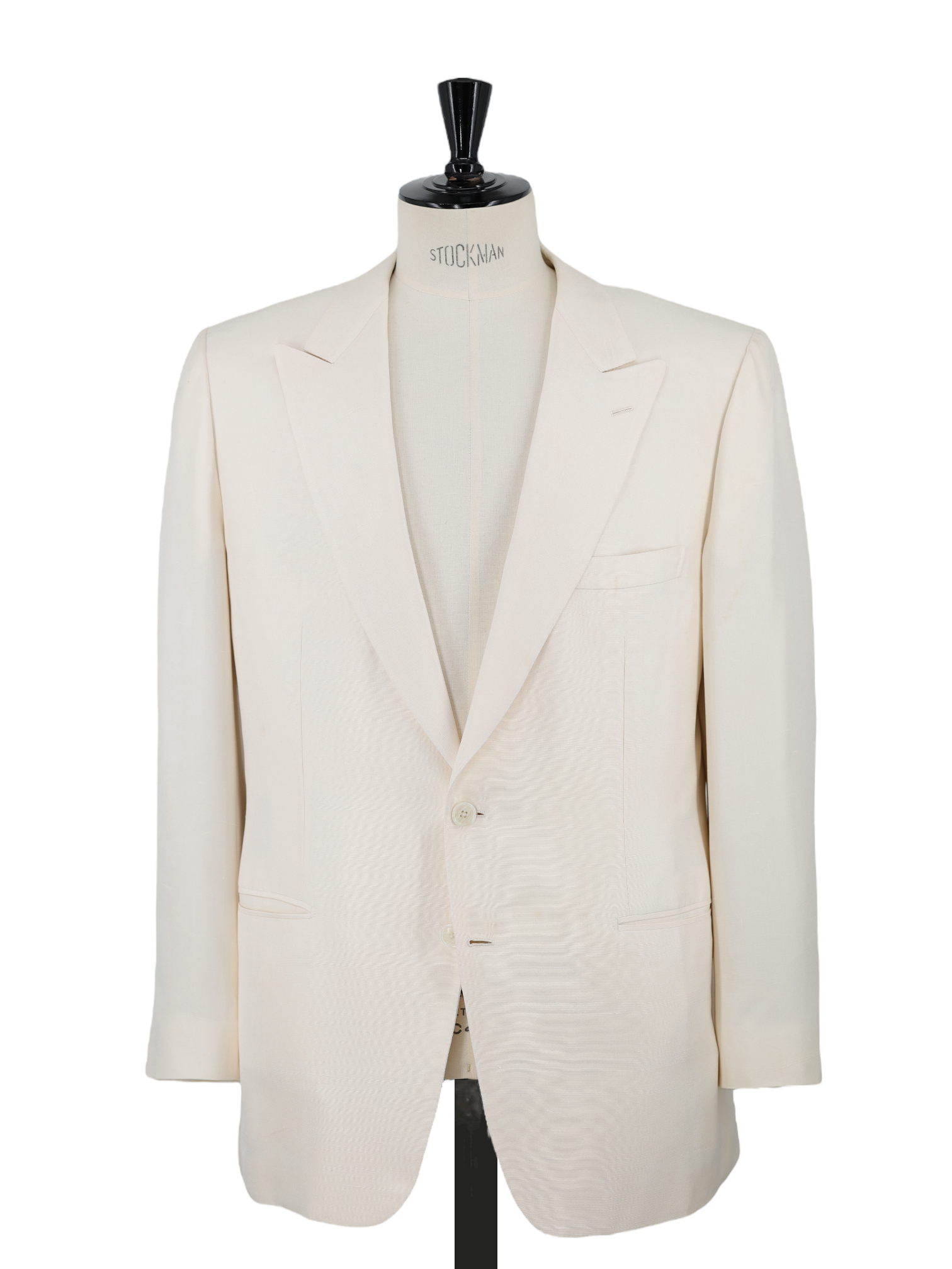 Brioni Offwhite Pure Shantung Silk "Tito" Jacket