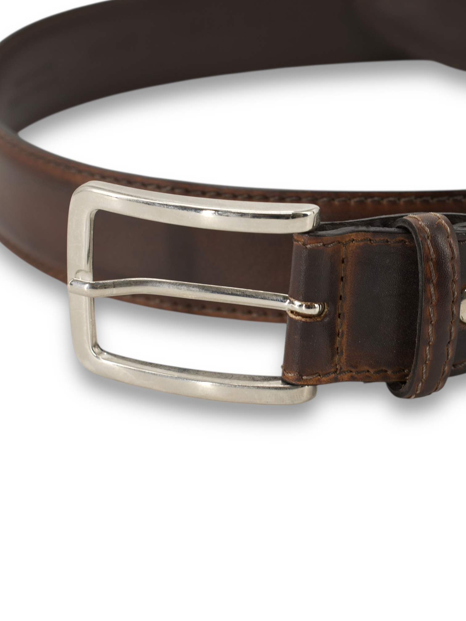Bontoni Dark Brown Calfleather Belt