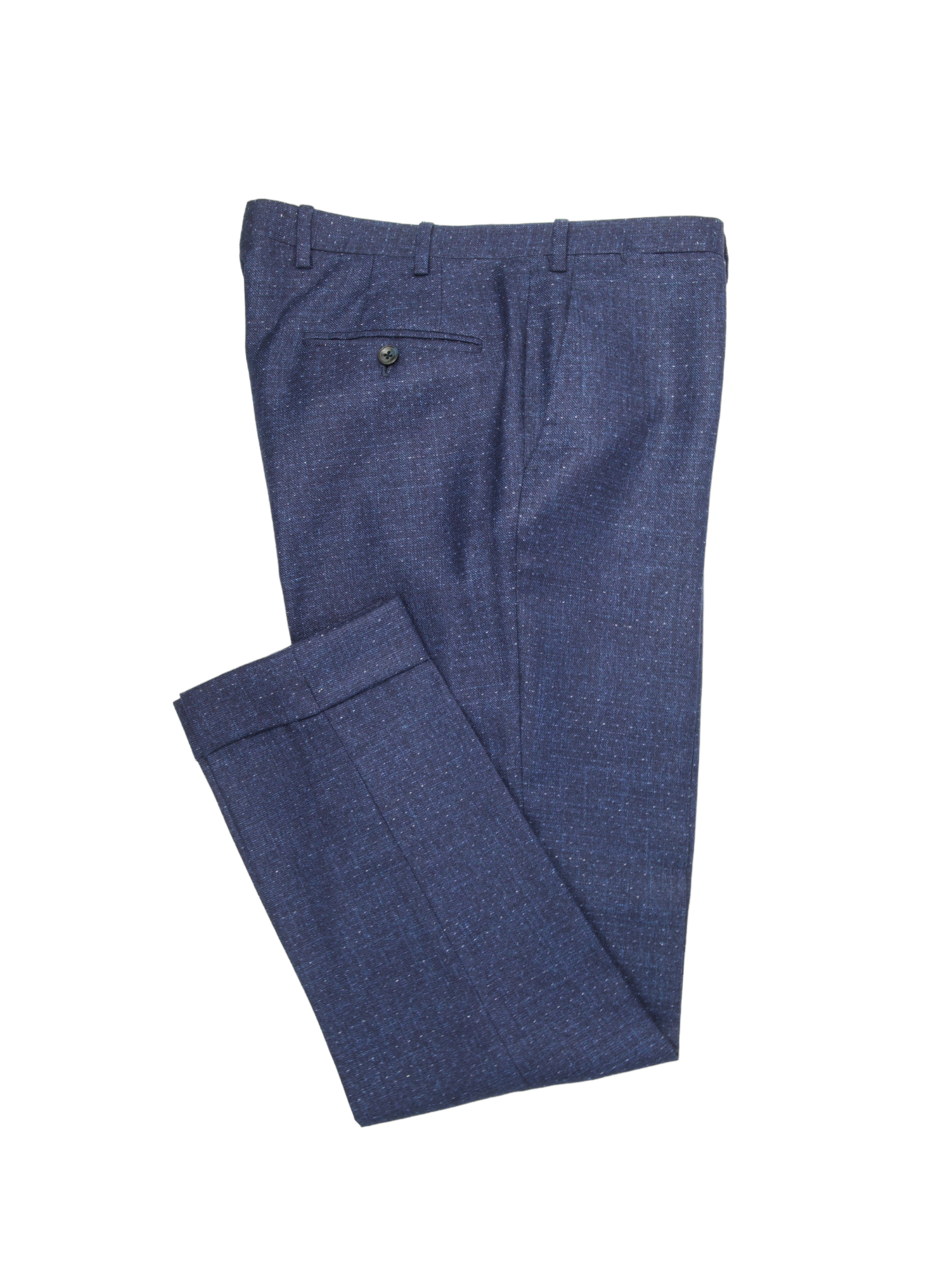 Kiton Blue Cashmere, Silk & Linen Geometric Suit