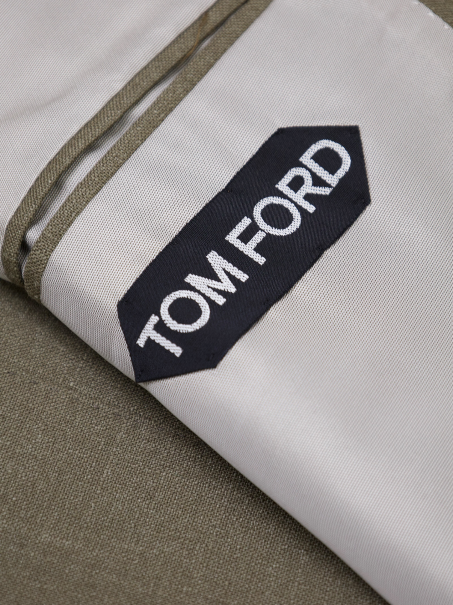 Tom Ford Khaki Wool & Silk O'Connor Jacket