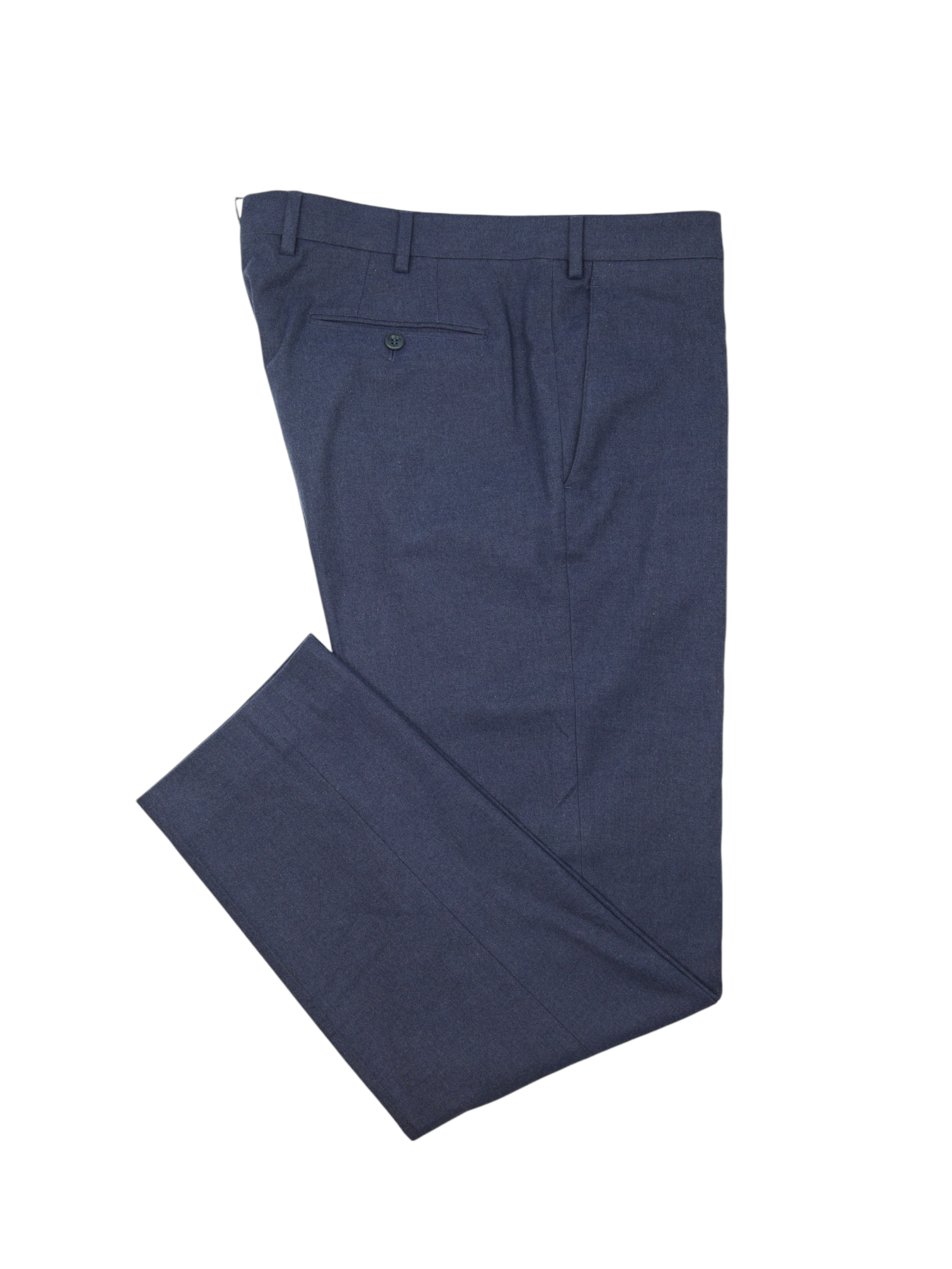 Loro Piana Denim Blue Cotton & Elastane Stretch Trousers