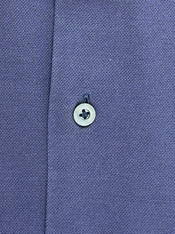 Fray paars piqué overhemd met button-down kraag