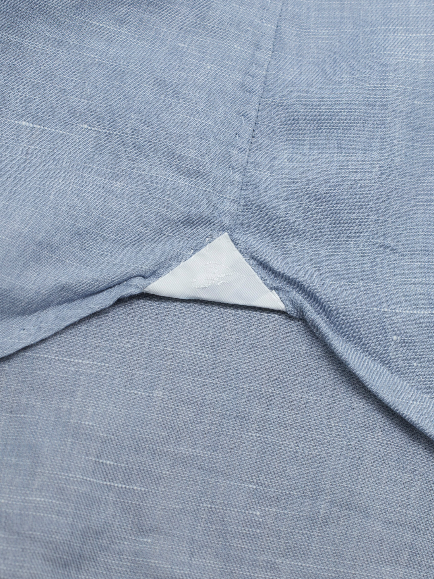 Finamore Sage Grey Linen & Cotton "Carlo Riva" Sartorial Summer Shirt