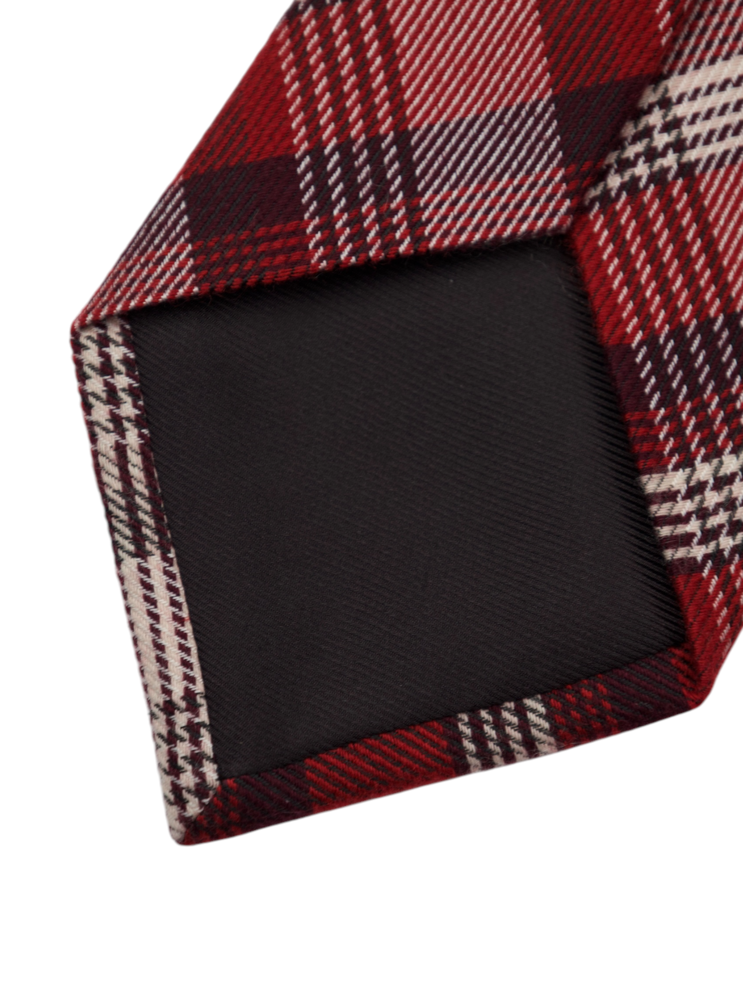 Tom Ford Red Tartan-Check Cashmere & Silk Tie