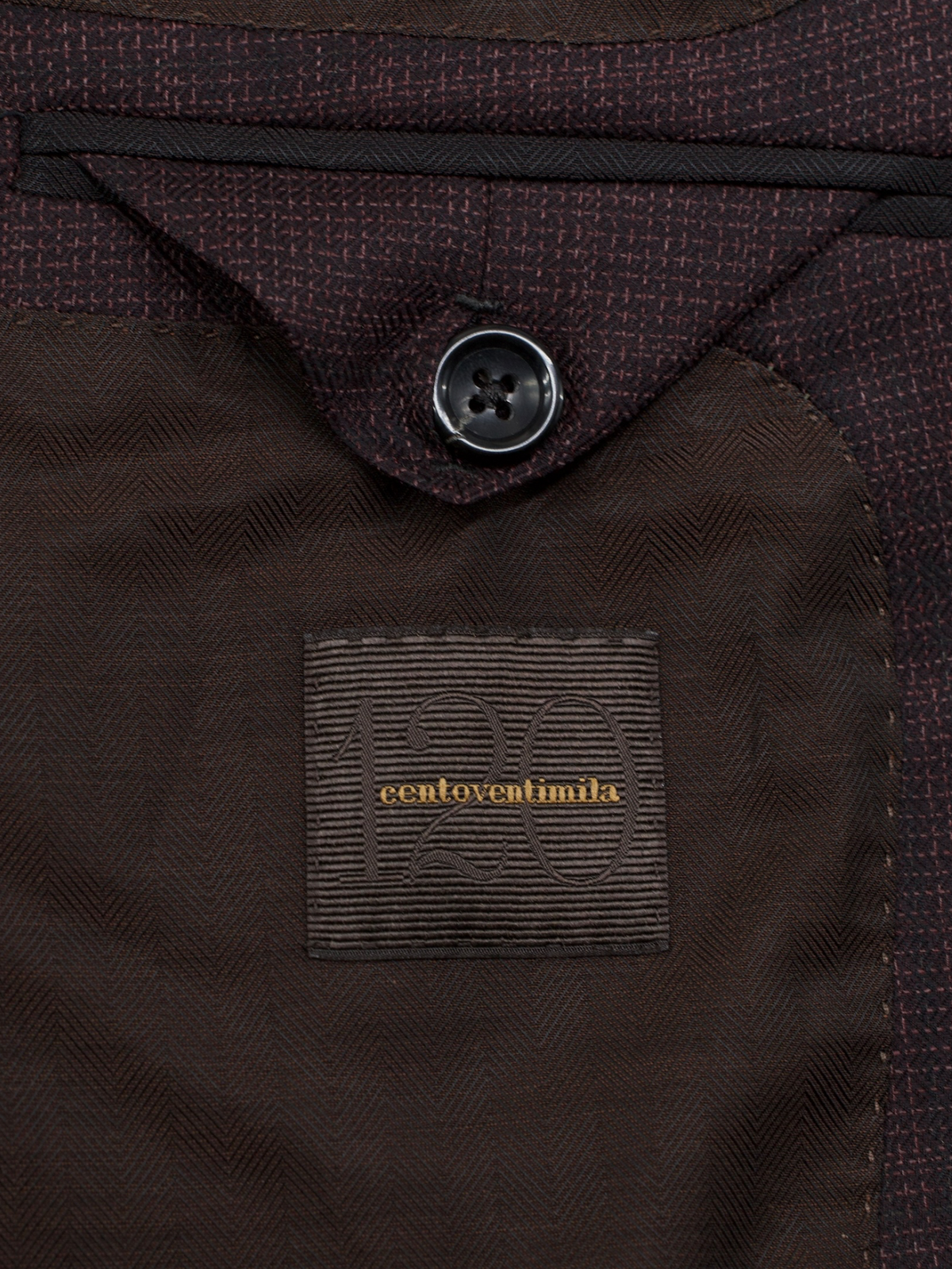 Ermenegildo Zegna Couture Burgundy "Centoventimila" Wool Checkered Jacket