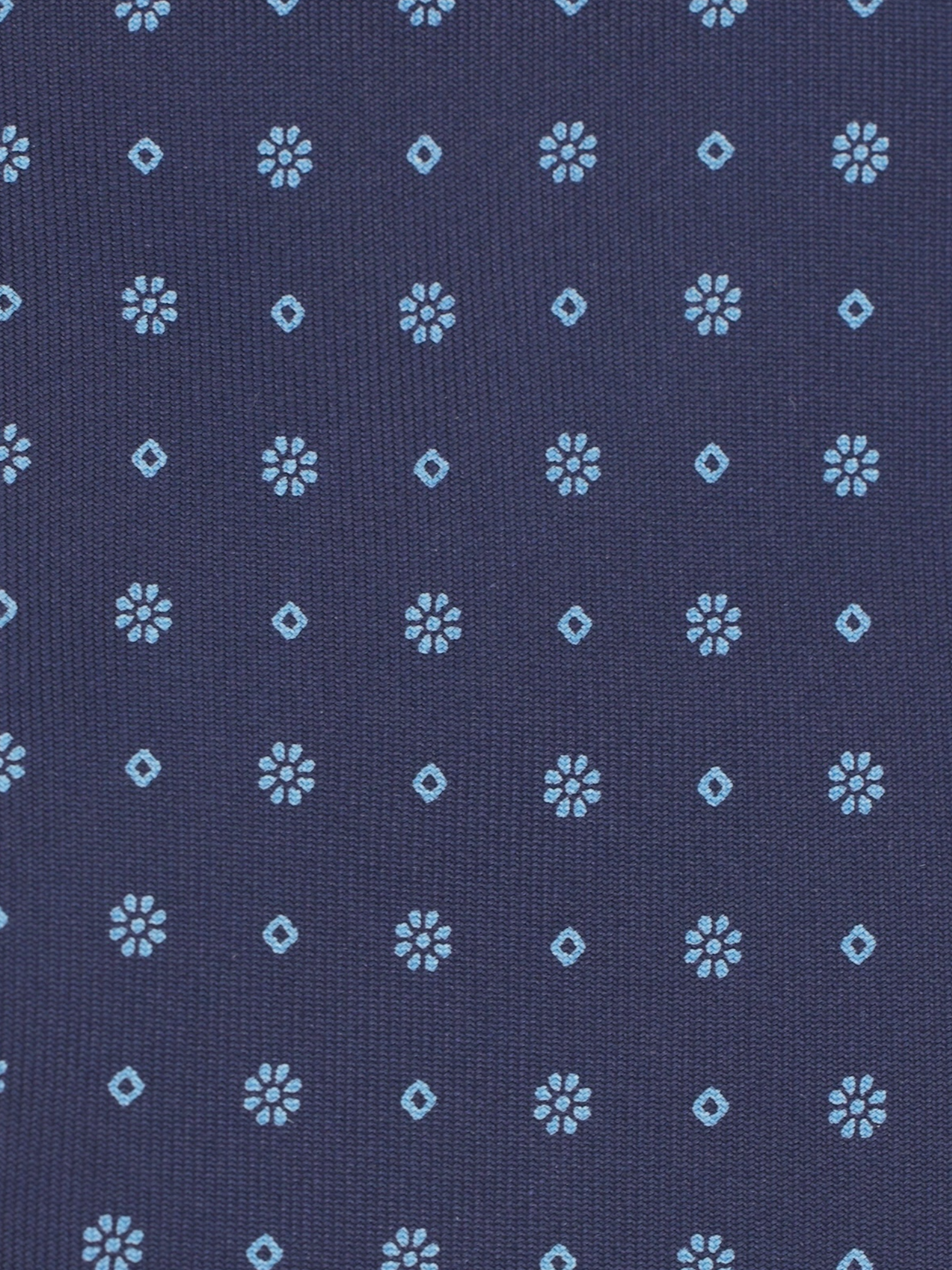 E.Marinella Navy & Light Blue Silk Floral Tie