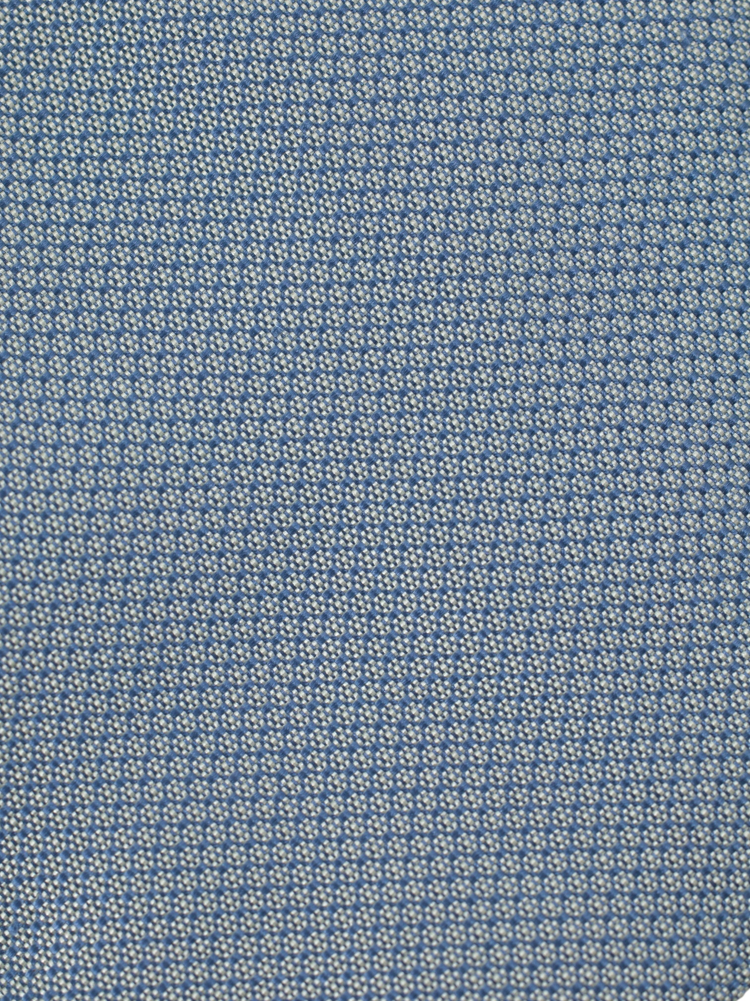 Kiton 5-Fold Steel Grey Silk Bicolor Micro-Pattern Tie