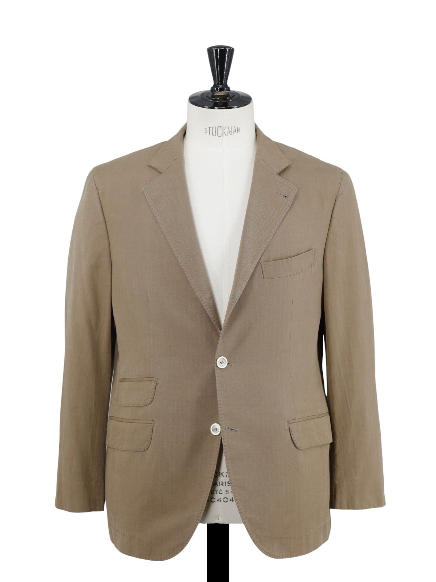 Brunello Cucinelli Brown Lightweight-Cotton Twill Summer Jacket