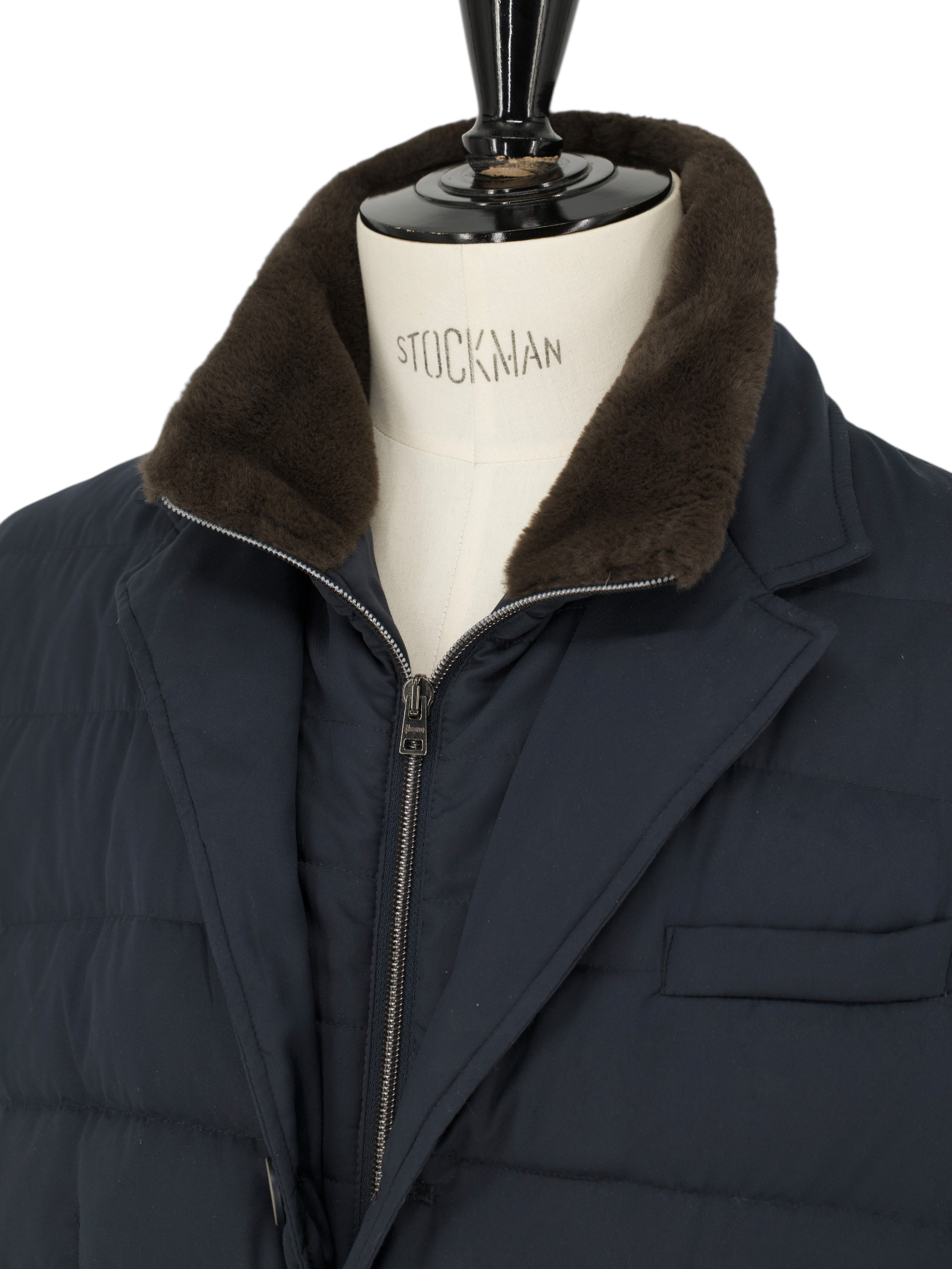 Herno Navy Polar-Tech Padded Winter Jacket