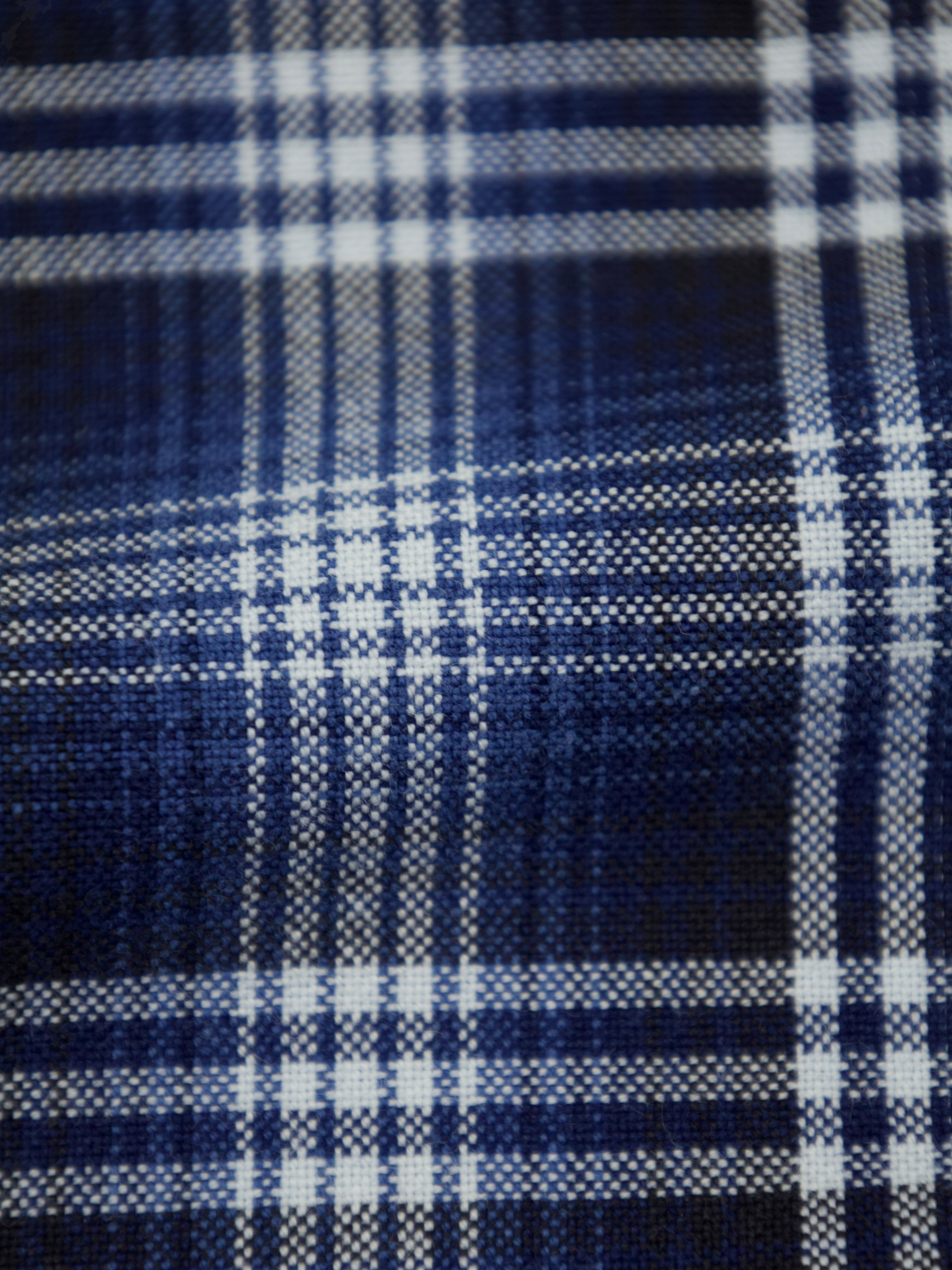 Tom Ford Blue Cotton Tartan-Check Overshirt