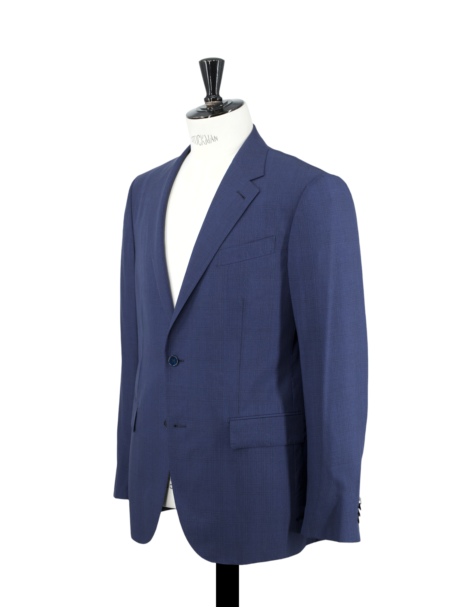 Ermenegildo Zegna Blue Wool & Silk "Leggerissimo" Checkered Milano Easy Suit
