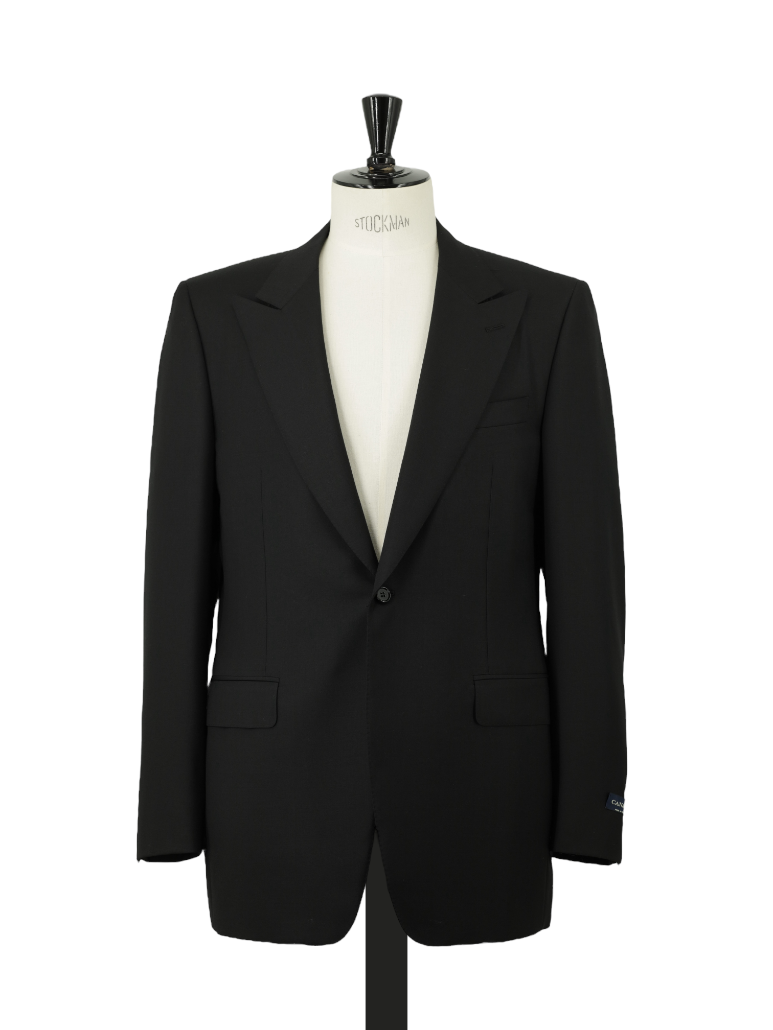 Canali Black Fine Wool Ceremonial Lounge Jacket