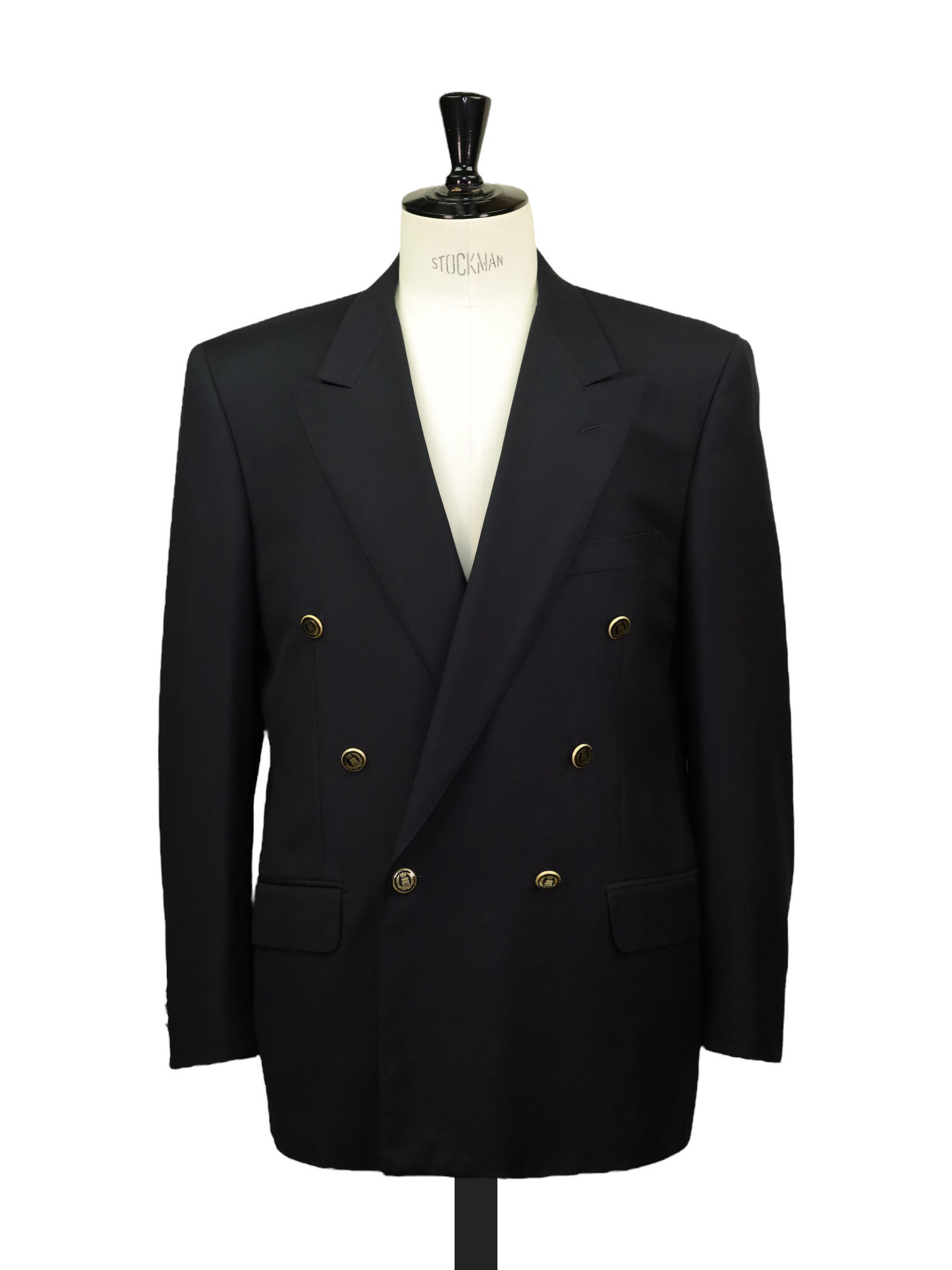 Corneliani Navy Vintage Super 100's Double-Breasted "Monaco" Blazer Jacket