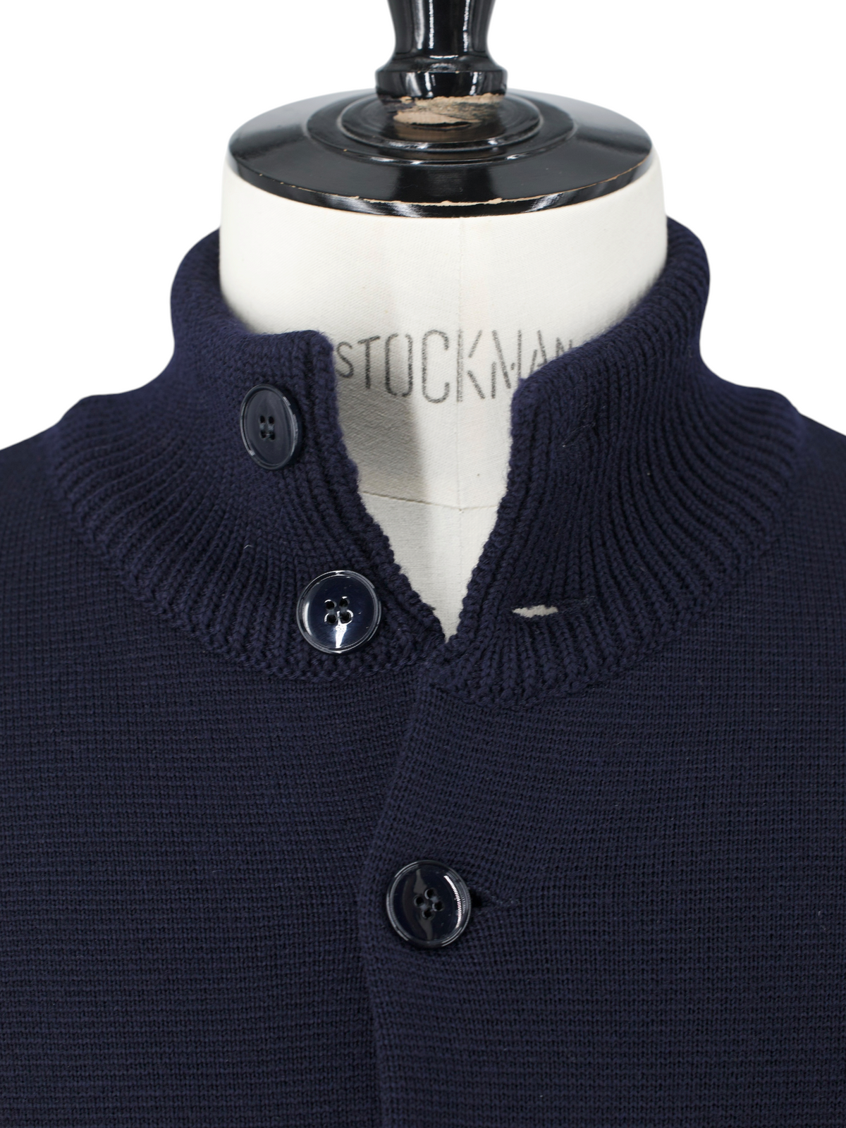 Zanone Navy Rainwool Bomberjacket Cardigan
