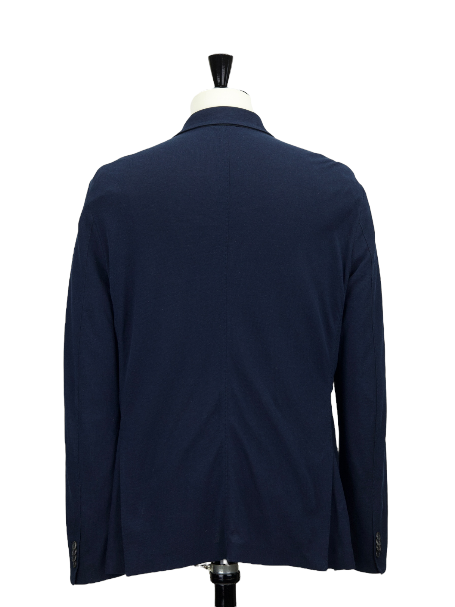 Loro Piana Navy Cotton, Silk & Linen Tricot Knitted Summer Jacket