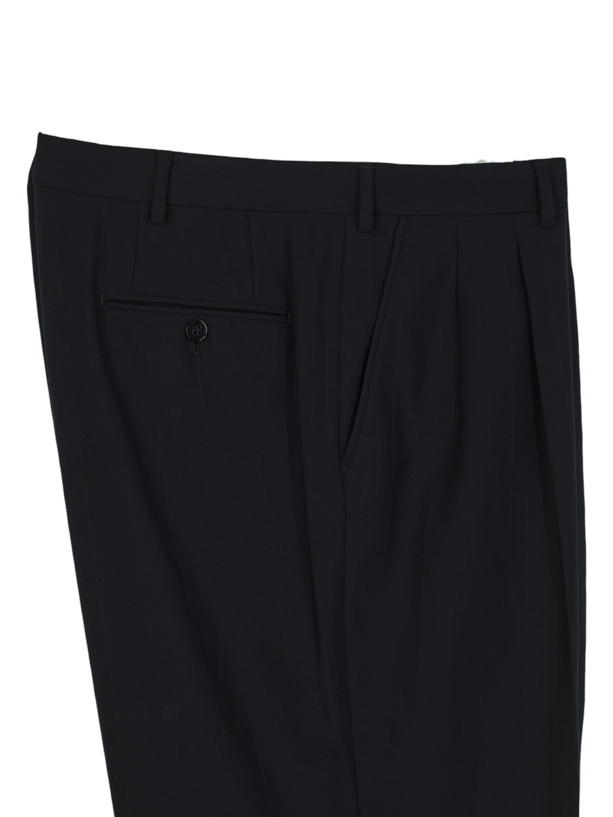 Brioni Black Fine-Wool Vintage Double-Breasted Shadow-Stripe Suit