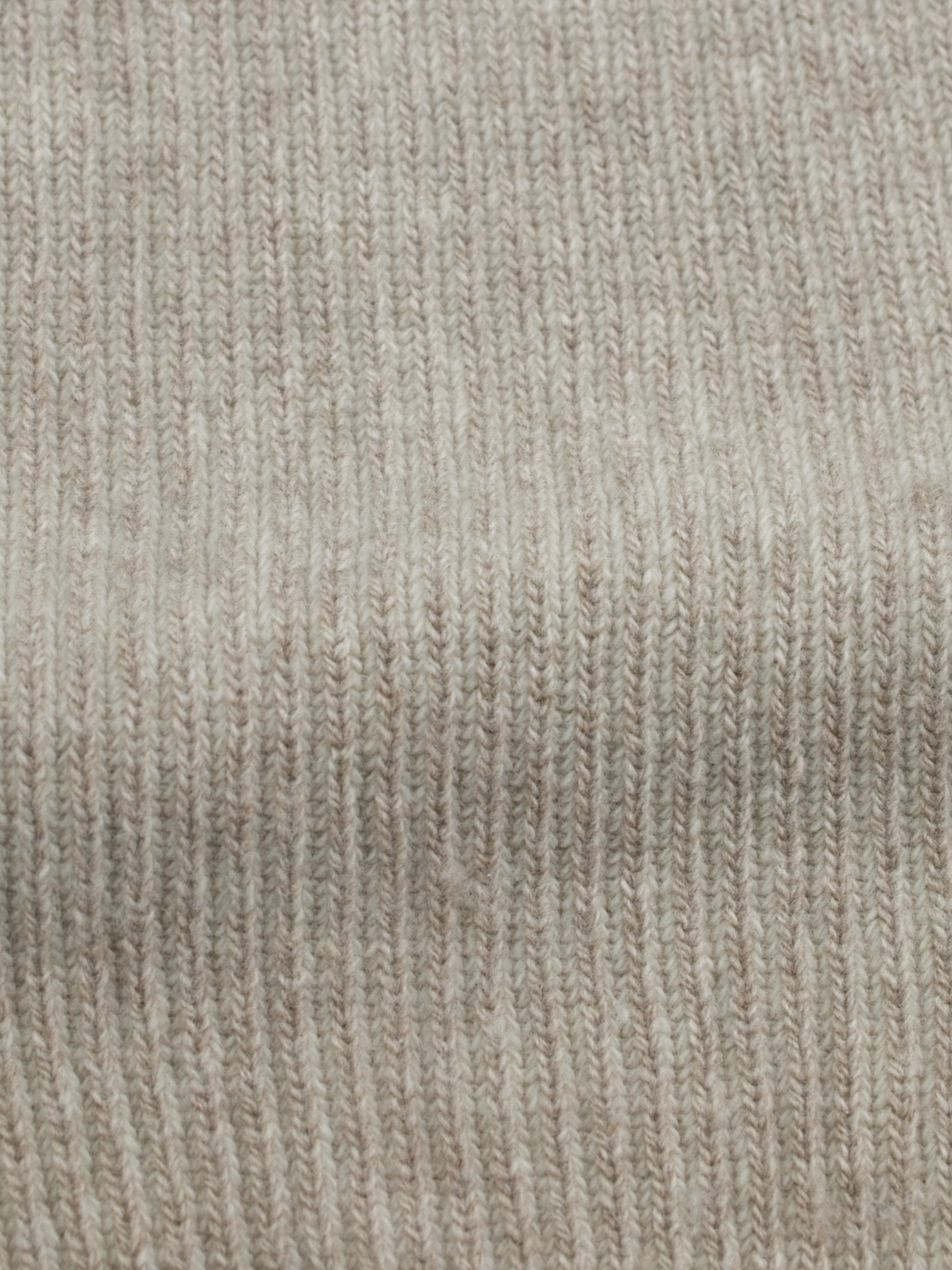 Luciano Barbera Taupe Wool & Cashmere Rib-Knitted Straight-Fit Sweater