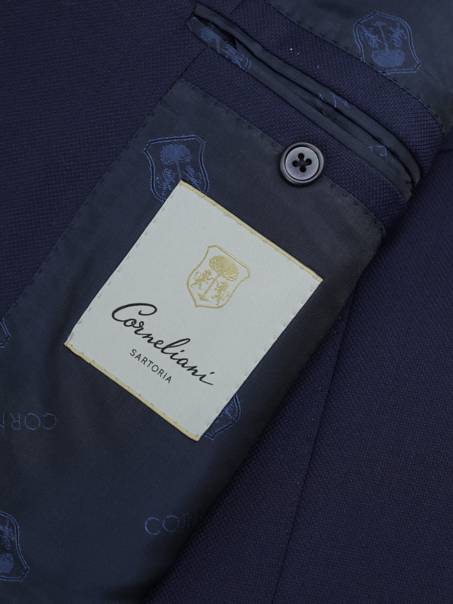 Corneliani Sartoria Navy Fine-Wool Blazer Jacket