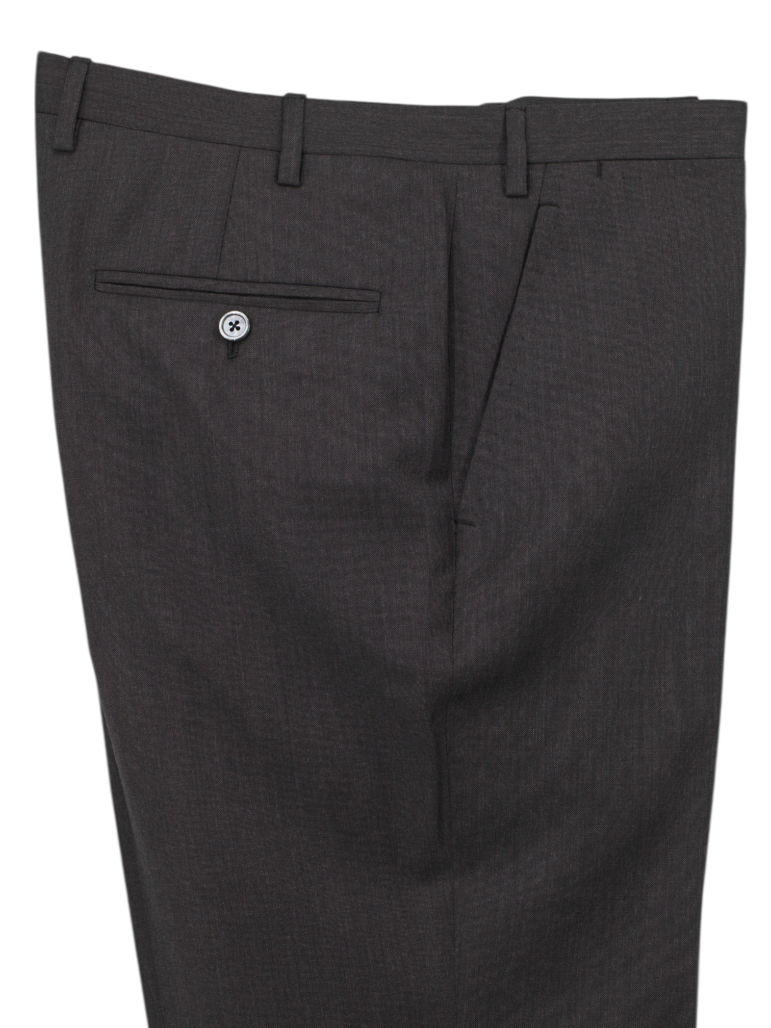 Kiton Anthracite Fine-Wool Twill Trousers