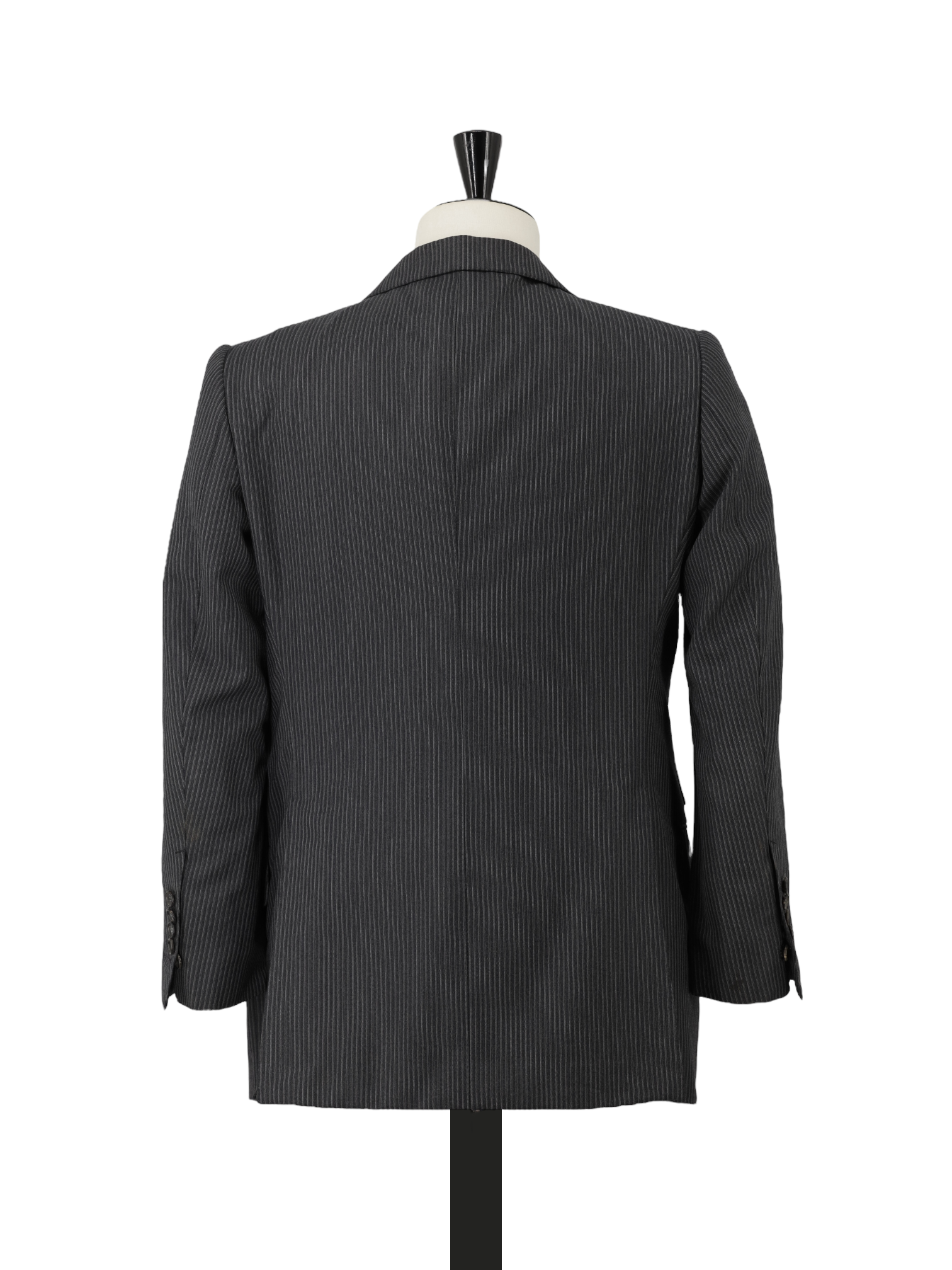 Tom Ford Dark Grey 3-Piece Wool Pinstripe Windsor Suit