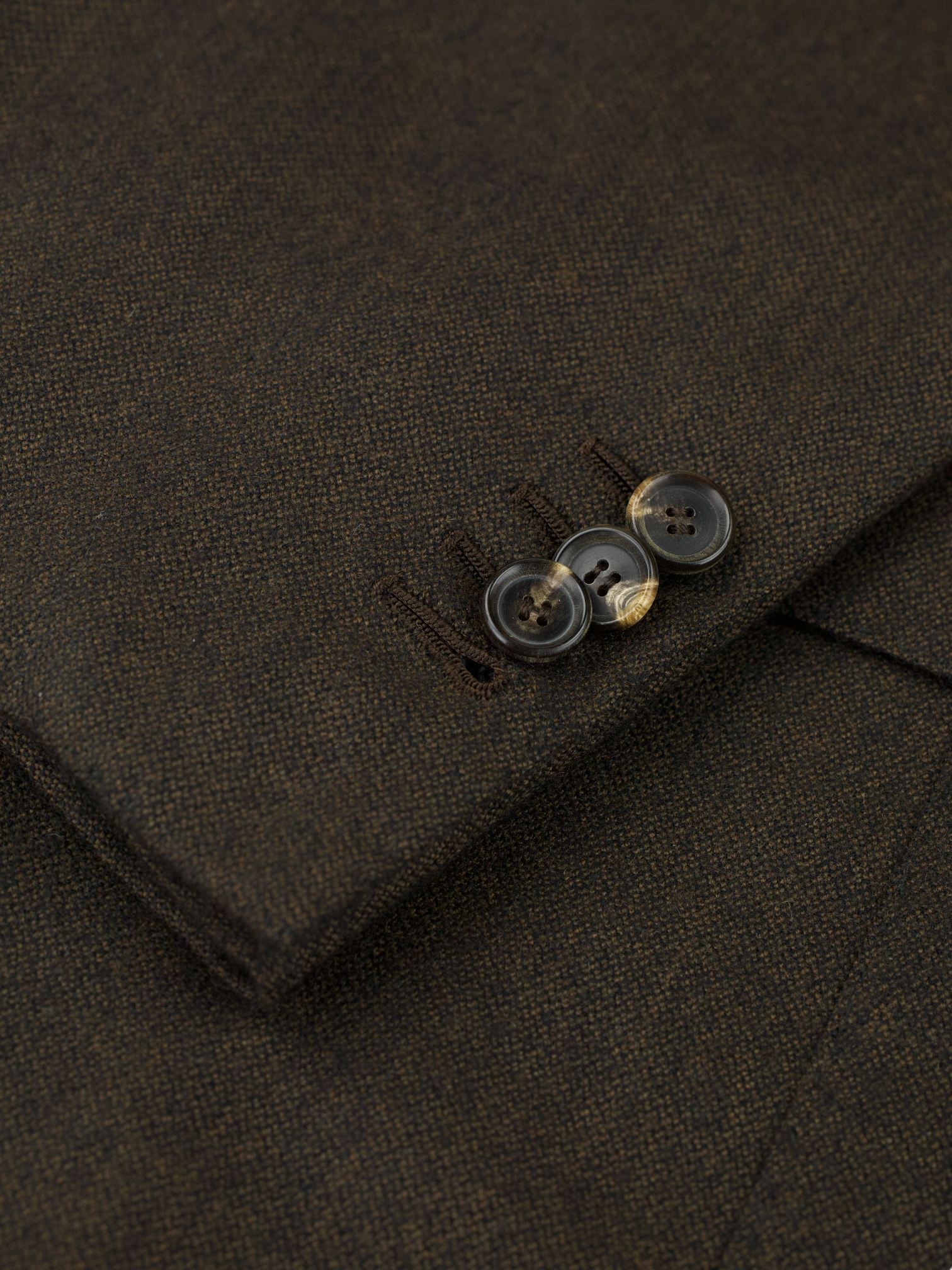 Cesare Attolini Chocolate Brown Pure Cashmere Twill Jacket