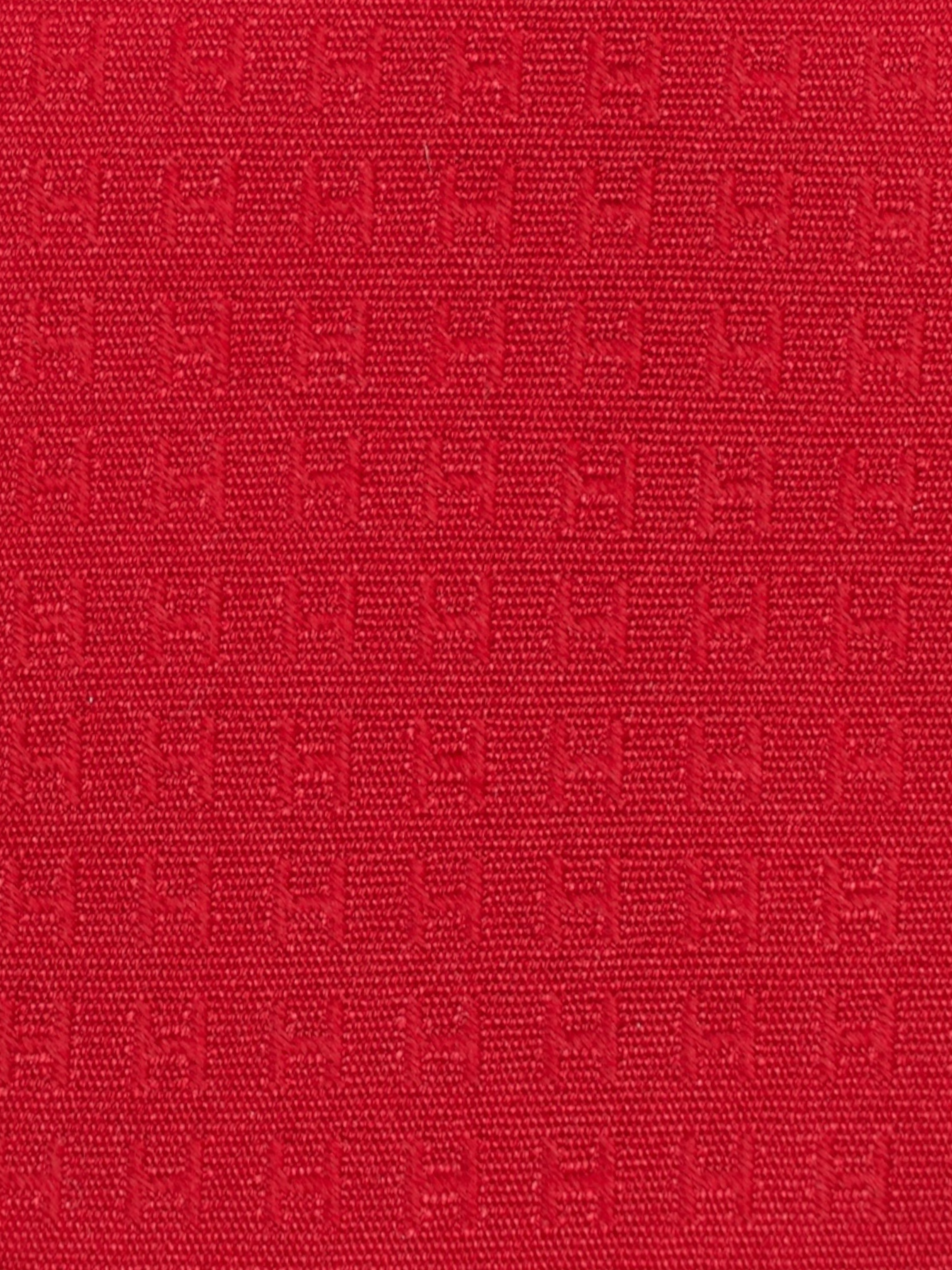Hermès Bright Red Silk Faconnee "H" Pattern Tie