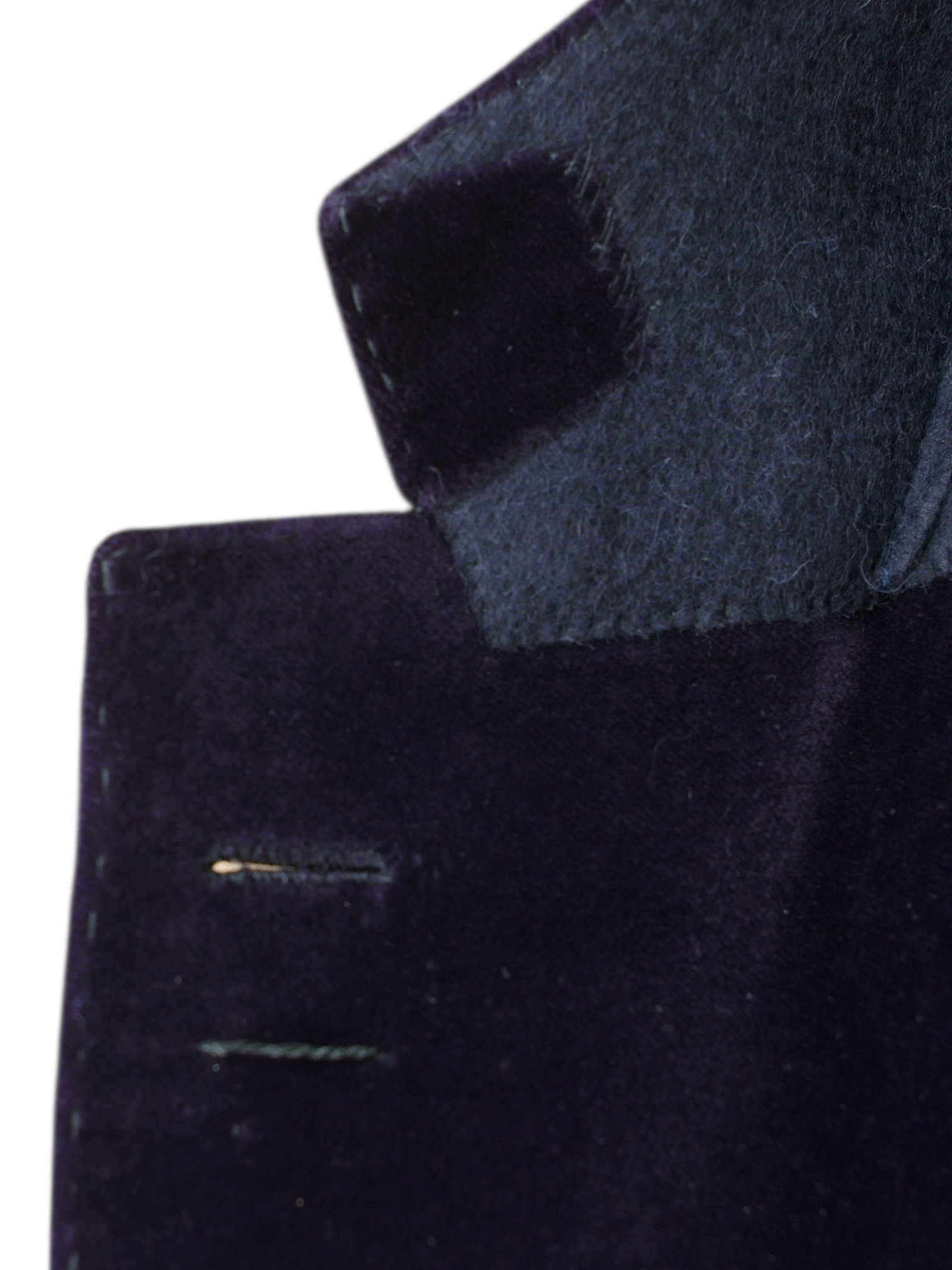 Cesare Attolini Dark Purple Cotton Velvet Jacket
