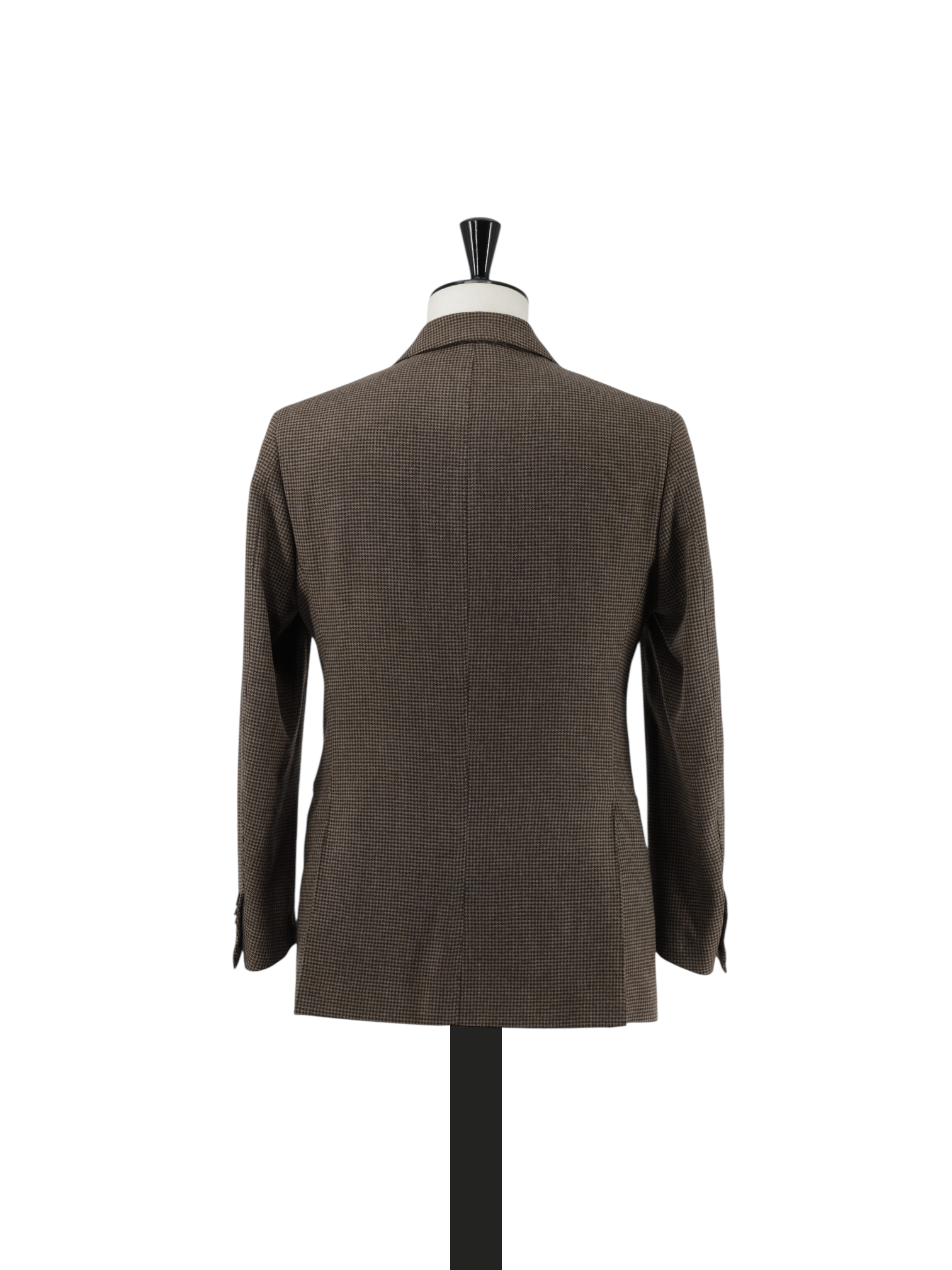 Stile Latino Brown Saxony-Wool Pied de Poule Jacket