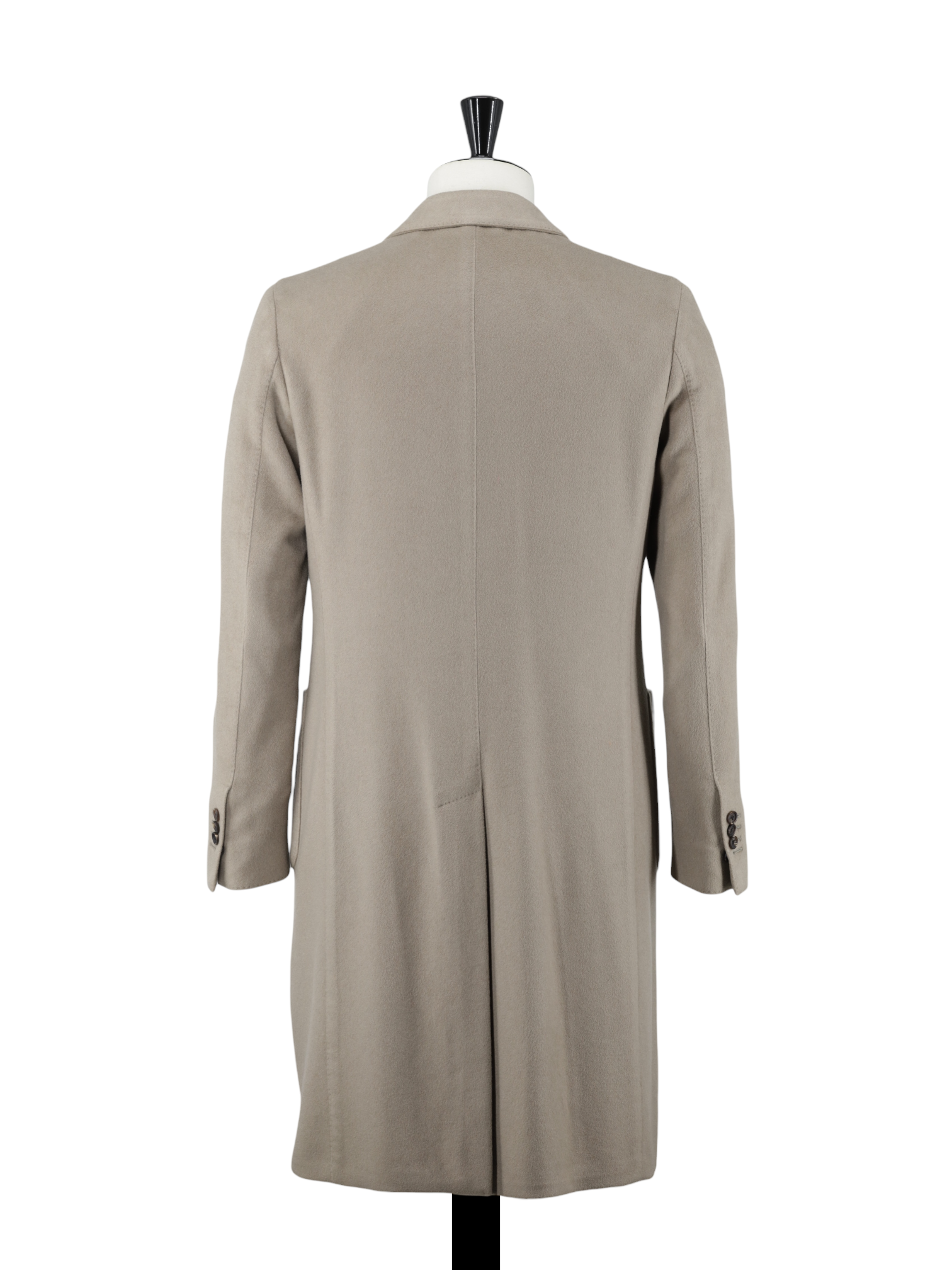 Lardini Light Brown Double Breasted Pure-Cashmere Overcoat