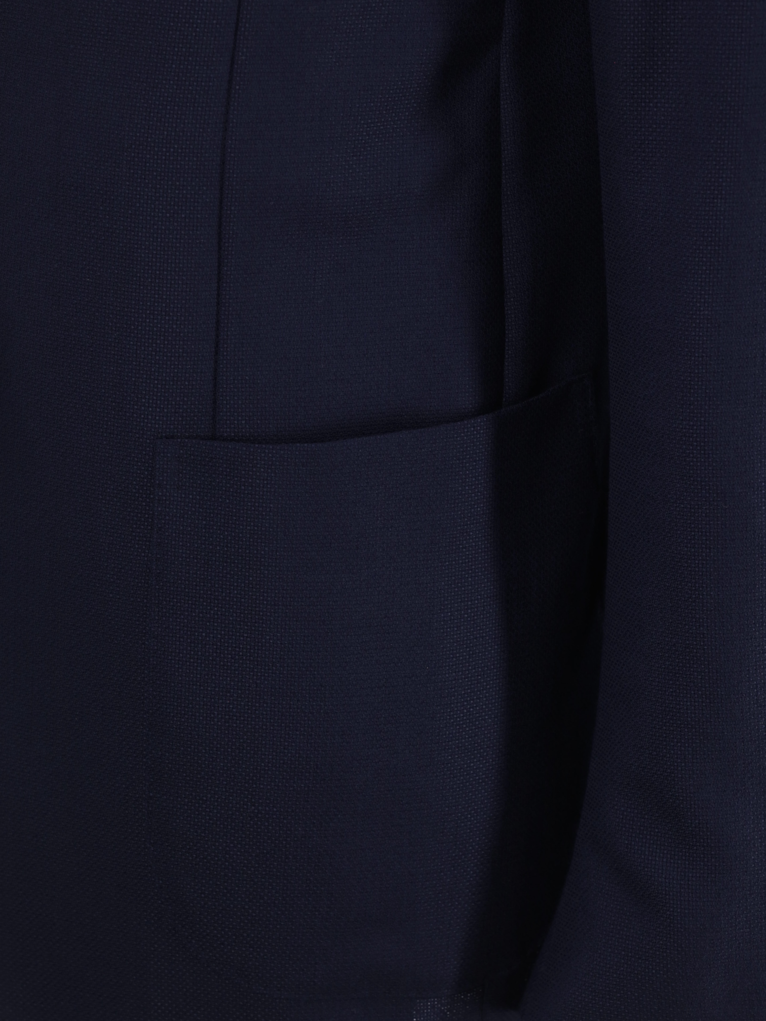 E. Formicola Navy Lightweight-Wool Hopsack Blazer Jacket