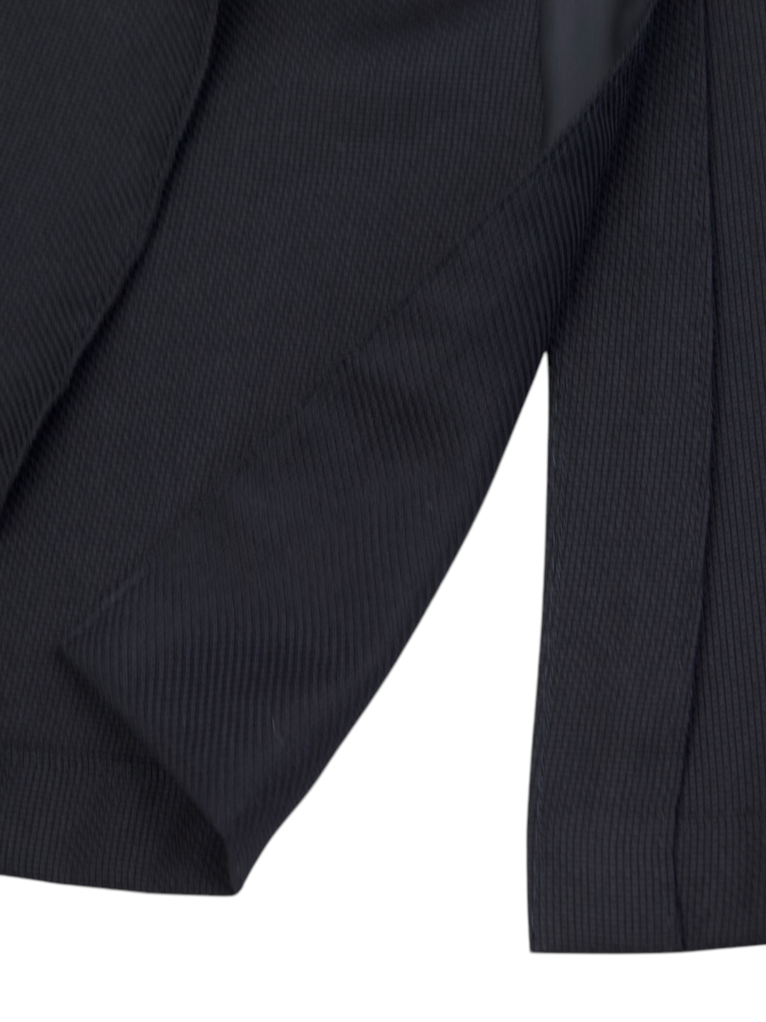 Canali Black Travel-Wool Hopsack Blazer