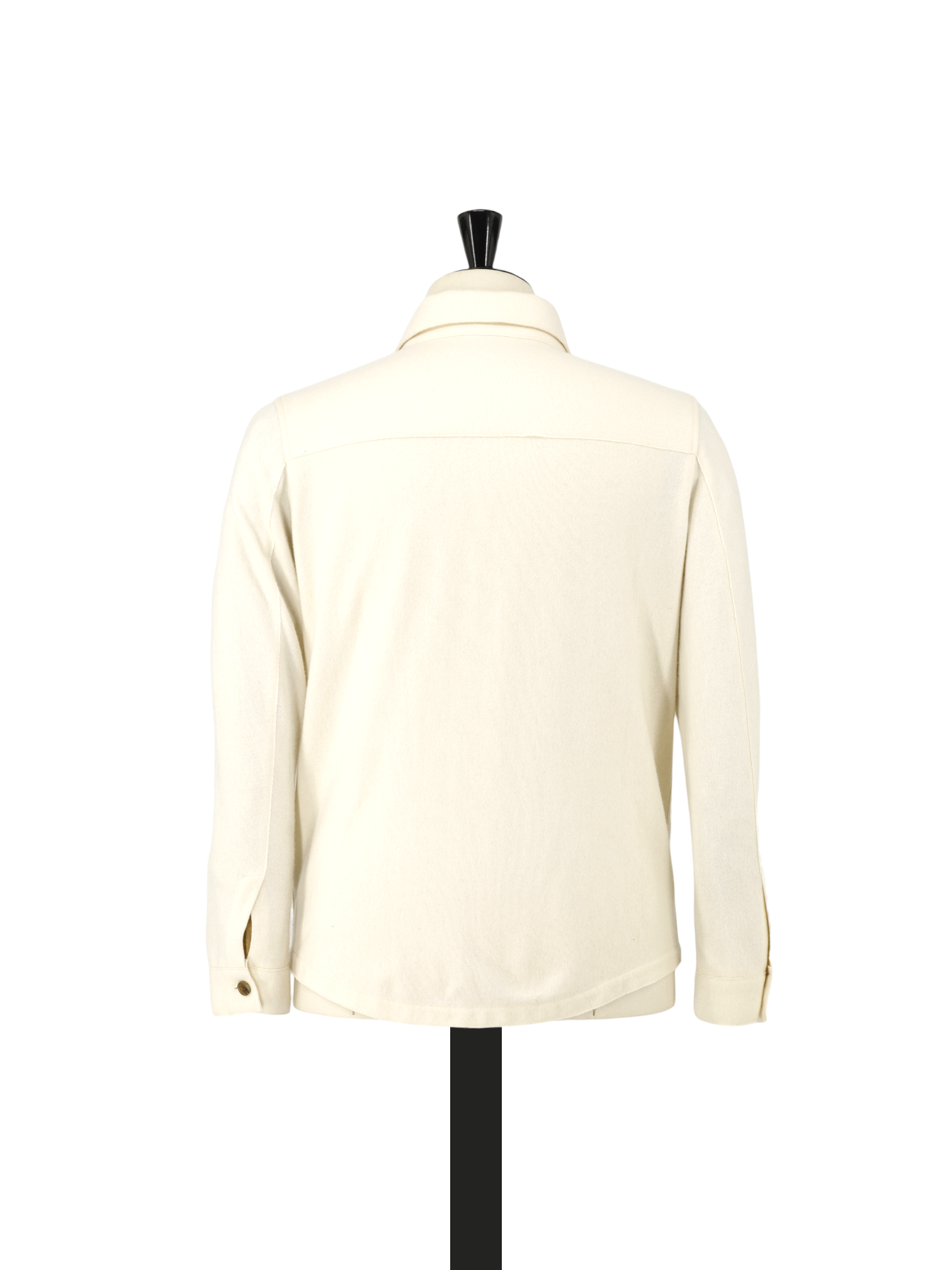 Maurizio Baldassari Creme Pure Cashmere Felt Solferino Overshirt